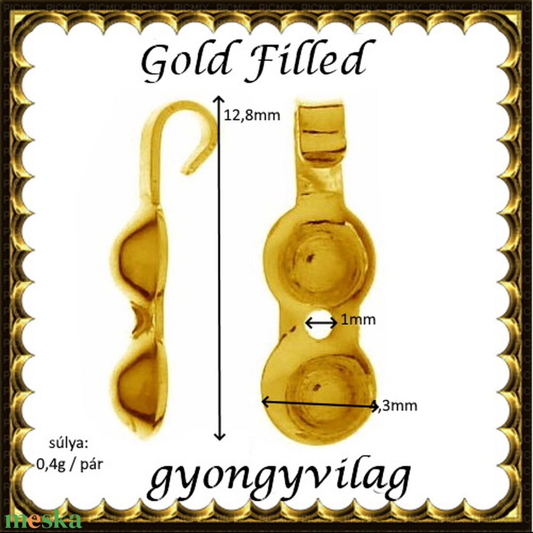 925-ös ezüst csomótakaró ECST08 g - gyöngy, ékszerkellék - egyéb alkatrész - Meska.hu 925-ös ezüst csomótakaró ECST08 g - gyöngy, ékszerkellék - egyéb alkatrész - Meska.hu