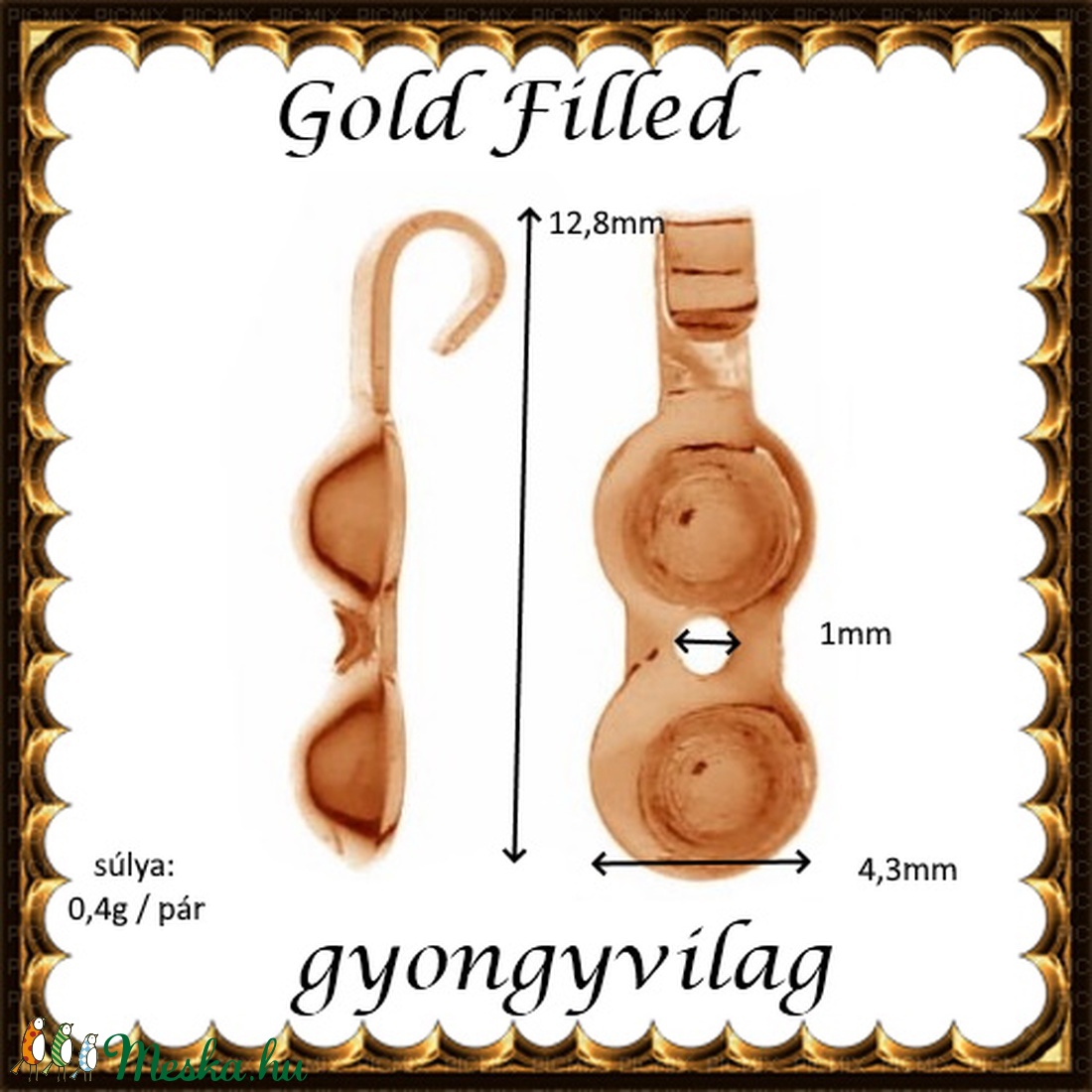 925-ös ezüst csomótakaró ECST08 rg - gyöngy, ékszerkellék - egyéb alkatrész - Meska.hu 925-ös ezüst csomótakaró ECST08 rg - gyöngy, ékszerkellék - egyéb alkatrész - Meska.hu