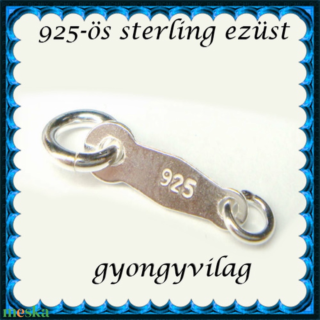 925-ös ezüst kapocs vég ELK KV 04 3db/csomag - gyöngy, ékszerkellék - egyéb alkatrész - Meska.hu 925-ös ezüst kapocs vég ELK KV 04 3db/csomag - gyöngy, ékszerkellék - egyéb alkatrész - Meska.hu