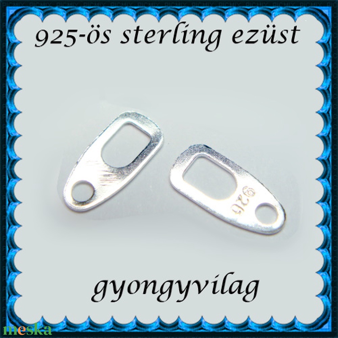 925-ös ezüst kapocs vég ELK KV 05 - kellékek & szerszámok - gyöngyfűzés kellékek - egyéb alkatrész - Meska.hu 925-ös ezüst kapocs vég ELK KV 05 - kellékek & szerszámok - gyöngyfűzés kellékek - egyéb alkatrész - Meska.hu