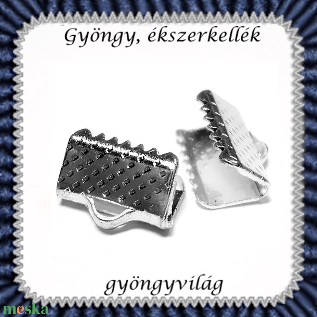 Ékszerkellék: lánckapocs BLK-V11-10r vég / szalag vég 10 db/ csomag ródiumozott - gyöngy, ékszerkellék - egyéb alkatrész - Meska.hu Ékszerkellék: lánckapocs BLK-V11-10r vég / szalag vég 10 db/ csomag ródiumozott - gyöngy, ékszerkellék - egyéb alkatrész - Meska.hu