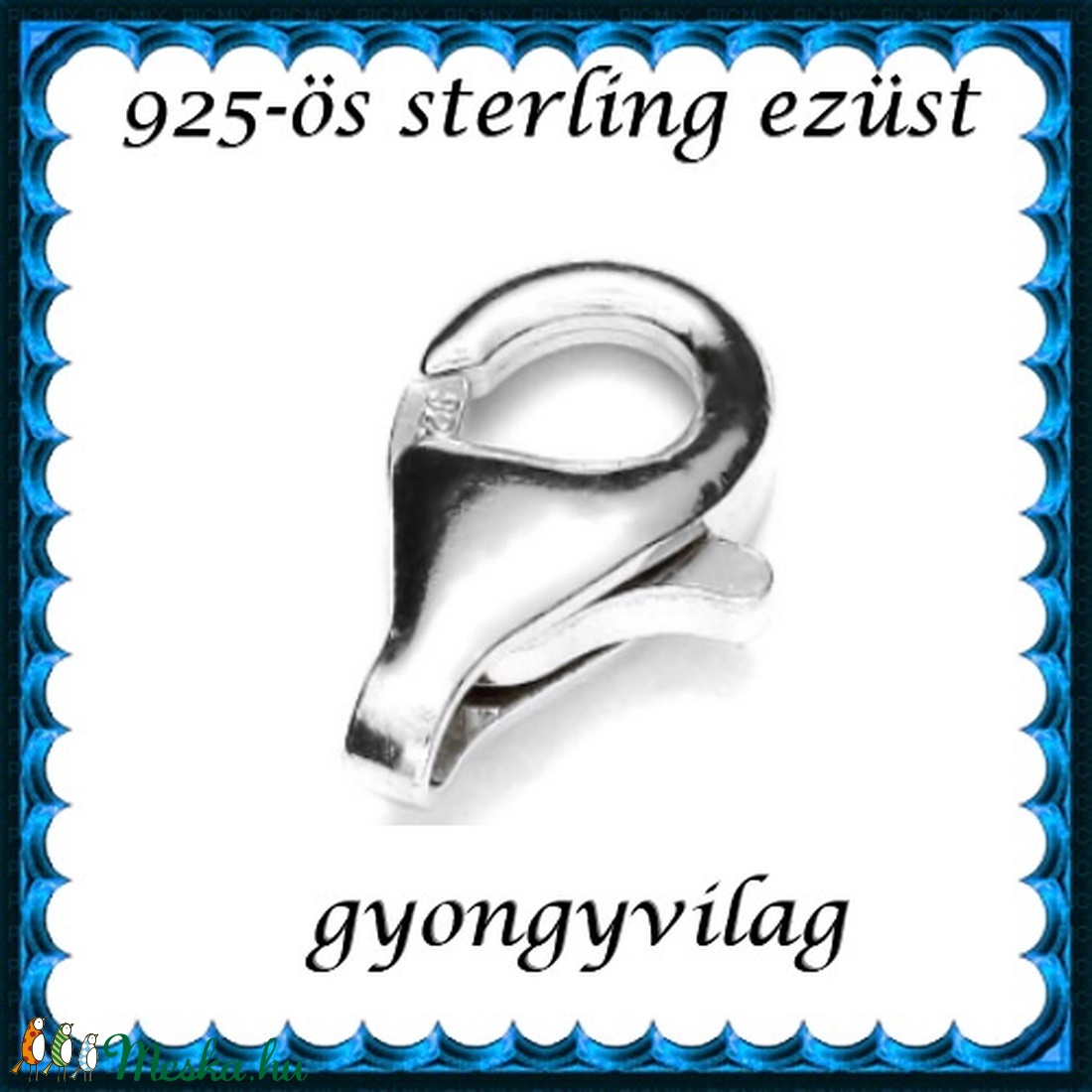 925-ös ezüst 1soros lánckapocs ELK 1s 39-11 - kellékek & szerszámok - gyöngyfűzés kellékek - egyéb alkatrész - Meska.hu 925-ös ezüst 1soros lánckapocs ELK 1s 39-11 - kellékek & szerszámok - gyöngyfűzés kellékek - egyéb alkatrész - Meska.hu