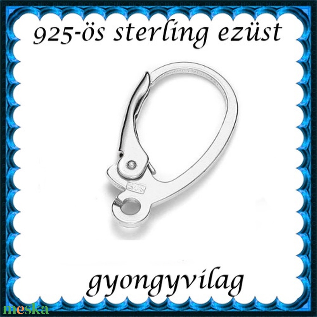 925-ös sterling ezüst ékszerkellék: fülbevaló kapocs, biztonsági-francia kapcsos EFK K 22 - kellékek & szerszámok - ékszerkellék - fülbevaló kapocs - Meska.hu 925-ös sterling ezüst ékszerkellék: fülbevaló kapocs, biztonsági-francia kapcsos EFK K 22 - kellékek & szerszámok - ékszerkellék - fülbevaló kapocs - Meska.hu