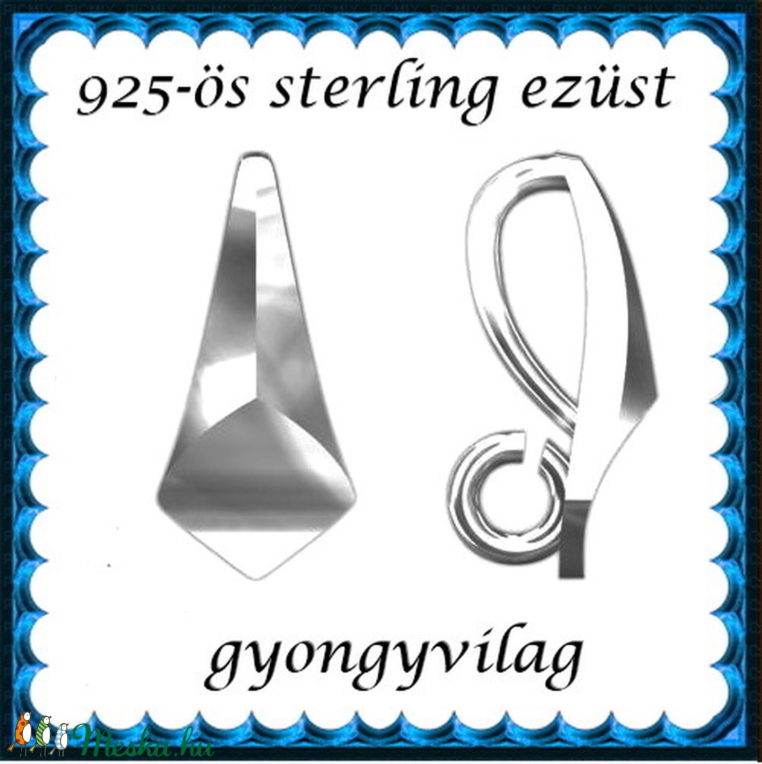 925-ös ezüst medálkapocs EMK 106e - kellékek & szerszámok - ékszerkellék - medáltartó, medálkapocs - Meska.hu 925-ös ezüst medálkapocs EMK 106e - kellékek & szerszámok - ékszerkellék - medáltartó, medálkapocs - Meska.hu