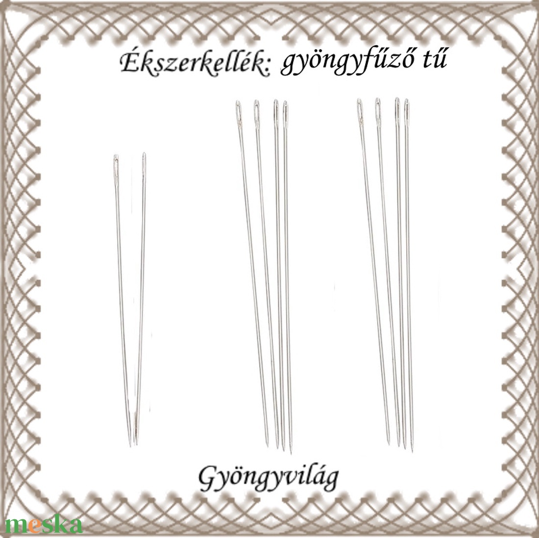Ékszerkellék: Gyöngyfűző tű BFE 02 - kellékek & szerszámok - gyöngyfűzés kellékek - egyéb alkatrész - Meska.hu Ékszerkellék: Gyöngyfűző tű BFE 02 - kellékek & szerszámok - gyöngyfűzés kellékek - egyéb alkatrész - Meska.hu