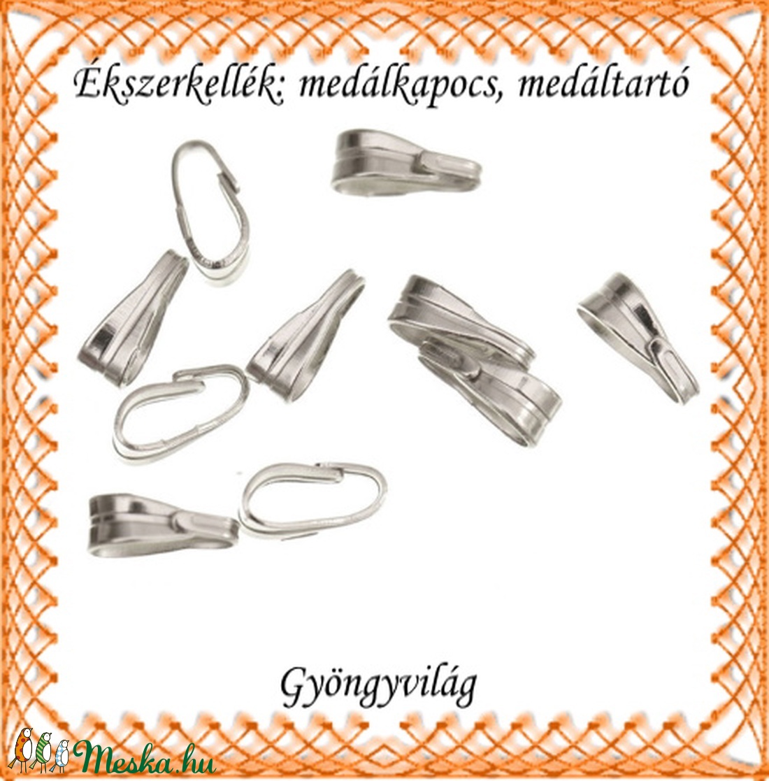 Ezüstözött medáltartó BMT 10 20db /cs - gyöngy, ékszerkellék - egyéb alkatrész - Meska.hu Ezüstözött medáltartó BMT 10 20db /cs - gyöngy, ékszerkellék - egyéb alkatrész - Meska.hu