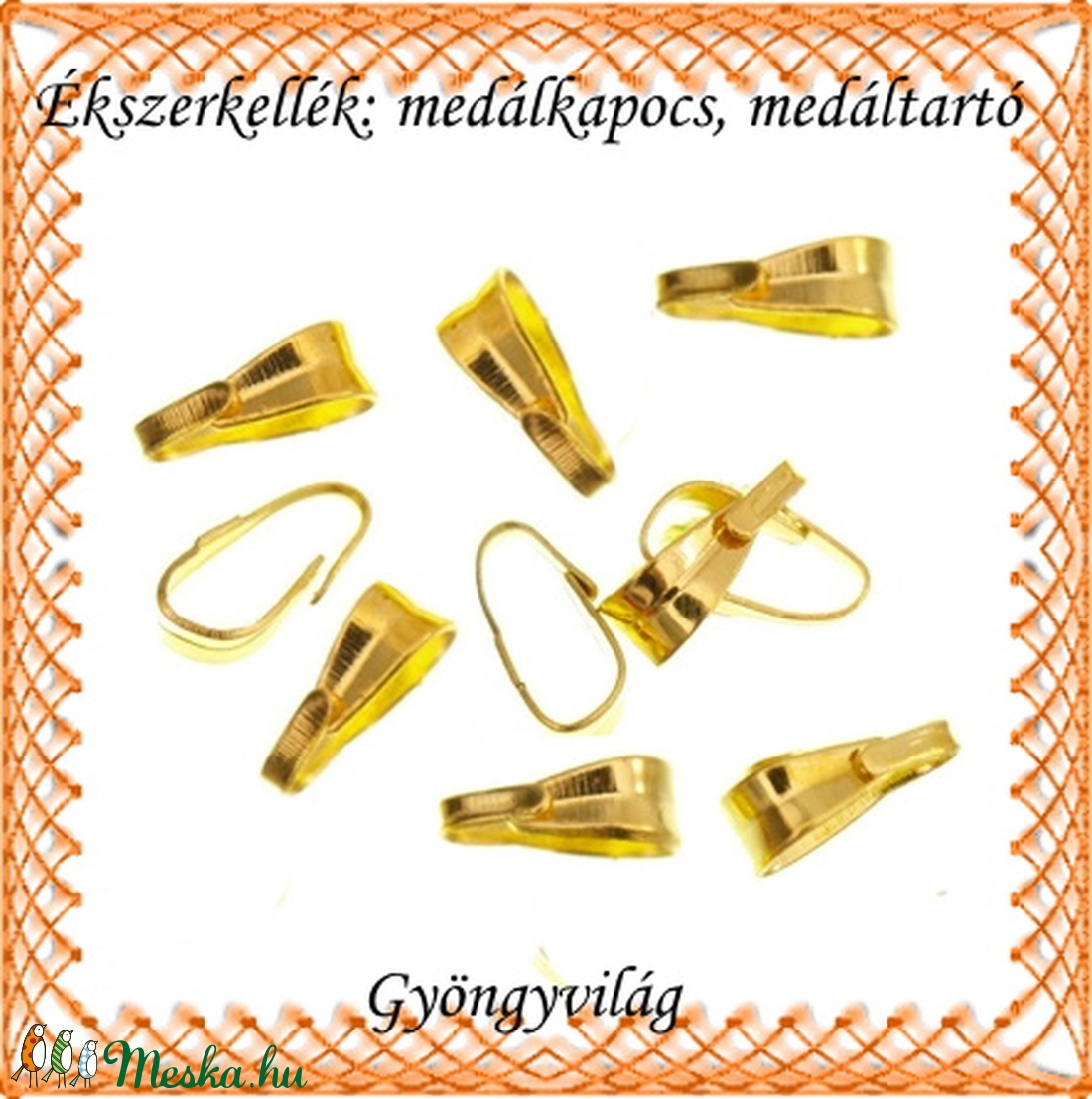 Aranyozott medáltartó BMT 10a 20db /cs - gyöngy, ékszerkellék - egyéb alkatrész - Meska.hu Aranyozott medáltartó BMT 10a 20db /cs - gyöngy, ékszerkellék - egyéb alkatrész - Meska.hu