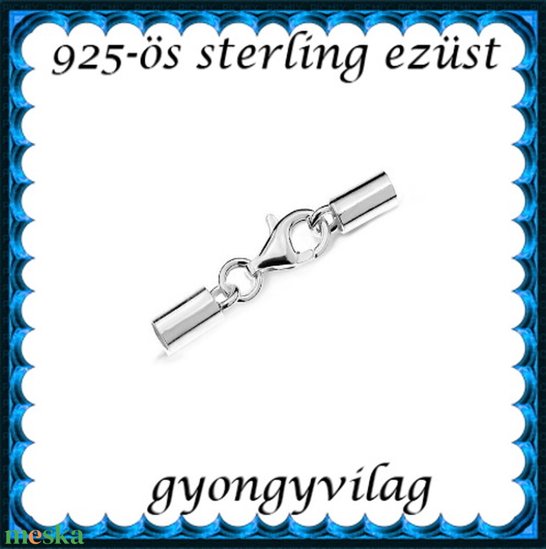 925-ös sterling ezüst ékszerkellék: láncvég + kapocs ELK K+V 04-1,5 1,5mm-es - gyöngy, ékszerkellék - egyéb alkatrész - Meska.hu 925-ös sterling ezüst ékszerkellék: láncvég + kapocs ELK K+V 04-1,5 1,5mm-es - gyöngy, ékszerkellék - egyéb alkatrész - Meska.hu