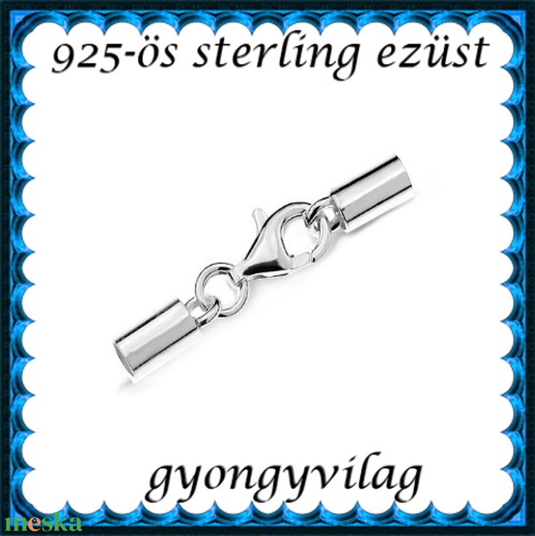 925-ös sterling ezüst ékszerkellék: láncvég + kapocs ELK K+V 04-2,8 2,8mm-es - kellékek & szerszámok - gyöngyfűzés kellékek - egyéb alkatrész - Meska.hu 925-ös sterling ezüst ékszerkellék: láncvég + kapocs ELK K+V 04-2,8 2,8mm-es - kellékek & szerszámok - gyöngyfűzés kellékek - egyéb alkatrész - Meska.hu