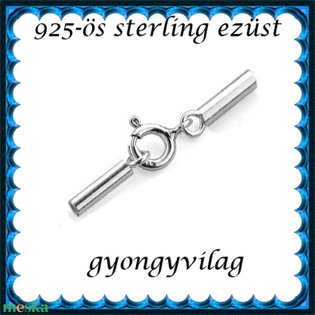925-ös sterling ezüst ékszerkellék: láncvég + kapocs ELK K+V 05-1,8 - kellékek & szerszámok - gyöngyfűzés kellékek - egyéb alkatrész - Meska.hu 925-ös sterling ezüst ékszerkellék: láncvég + kapocs ELK K+V 05-1,8 - kellékek & szerszámok - gyöngyfűzés kellékek - egyéb alkatrész - Meska.hu