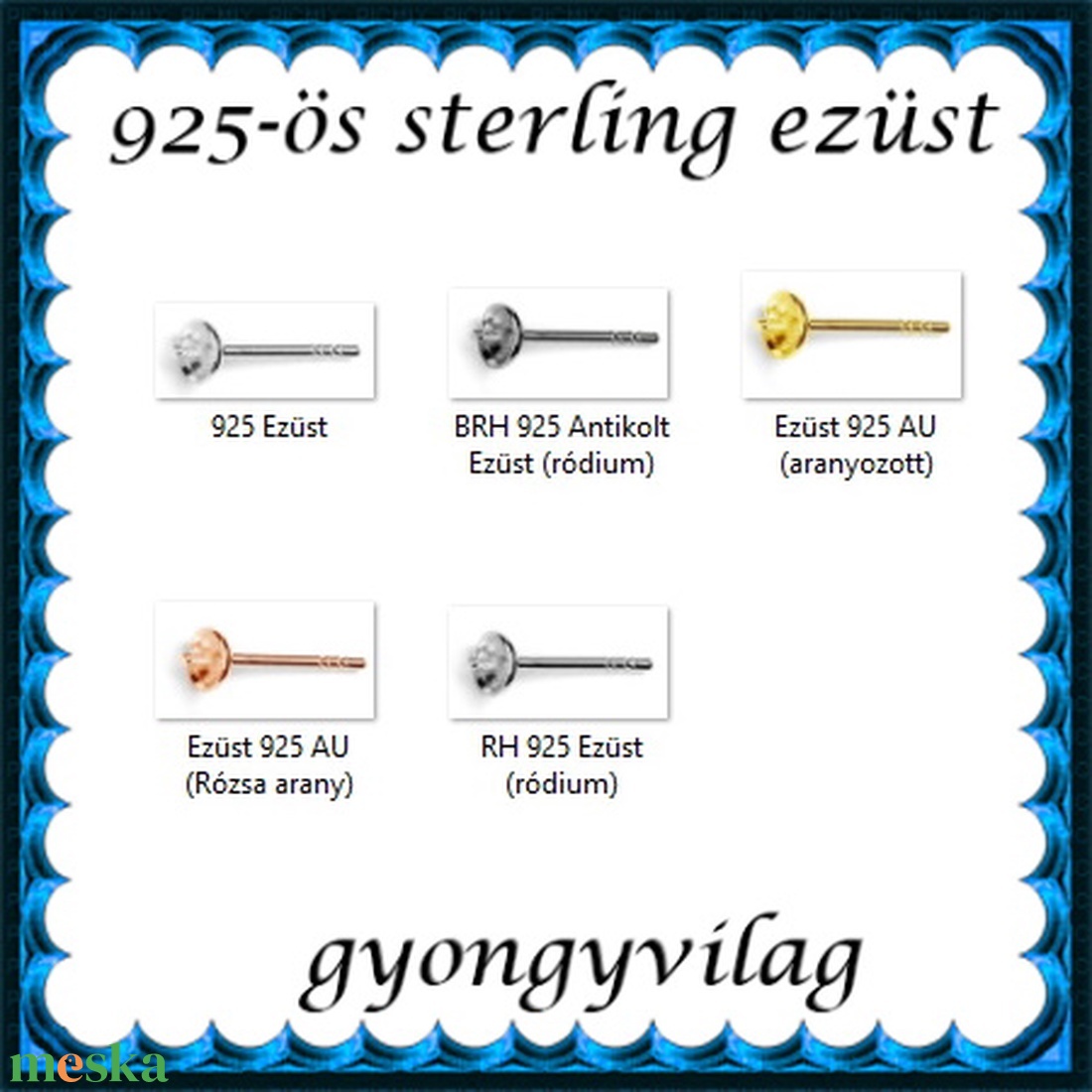 925-ös sterling ezüst ékszerkellék: fülbevaló kapocs, bedugós EFK B 12-3 - kellékek & szerszámok - ékszerkellék - fülbevaló kapocs - Meska.hu 925-ös sterling ezüst ékszerkellék: fülbevaló kapocs, bedugós EFK B 12-3 - kellékek & szerszámok - ékszerkellék - fülbevaló kapocs - Meska.hu