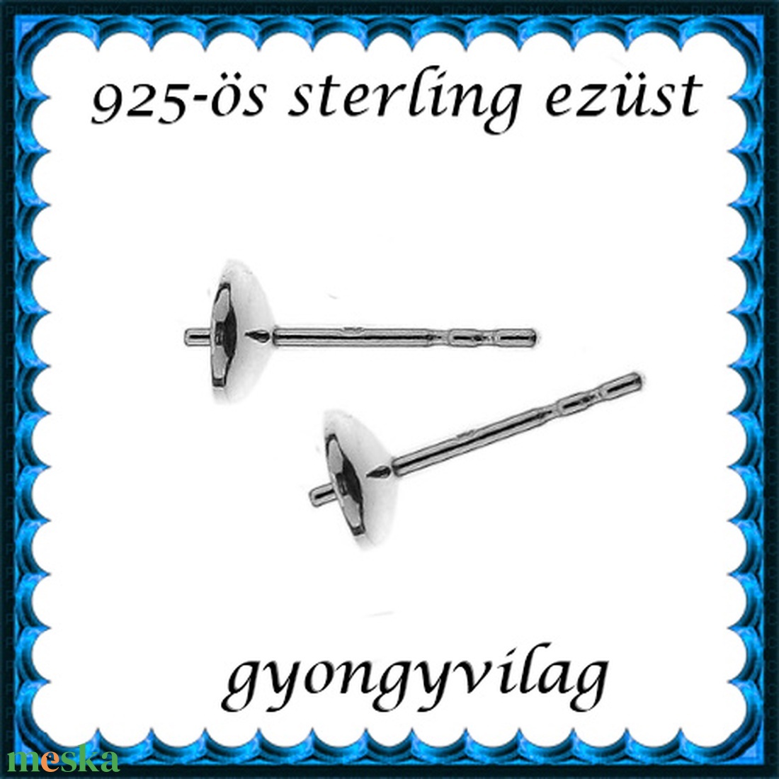925-ös sterling ezüst ékszerkellék: fülbevaló kapocs, bedugós EFK B 12-6 - kellékek & szerszámok - ékszerkellék - fülbevaló kapocs - Meska.hu 925-ös sterling ezüst ékszerkellék: fülbevaló kapocs, bedugós EFK B 12-6 - kellékek & szerszámok - ékszerkellék - fülbevaló kapocs - Meska.hu