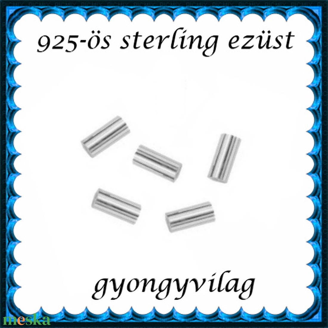 925-ös sterling ezüst ékszerkellék: köztes/gyöngy/díszitőelem EKÖ 32 5x1,2 5db/csomag - gyöngy, ékszerkellék - egyéb alkatrész - Meska.hu 925-ös sterling ezüst ékszerkellék: köztes/gyöngy/díszitőelem EKÖ 32 5x1,2 5db/csomag - gyöngy, ékszerkellék - egyéb alkatrész - Meska.hu