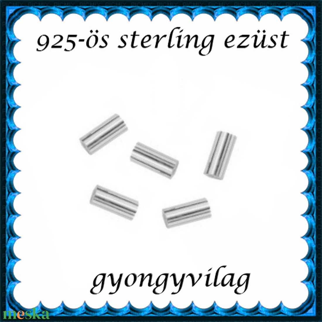 925-ös sterling ezüst ékszerkellék: köztes/gyöngy/díszitőelem EKÖ 32 5x1,2  5db/csomag - gyöngy, ékszerkellék - egyéb alkatrész - Meska.hu