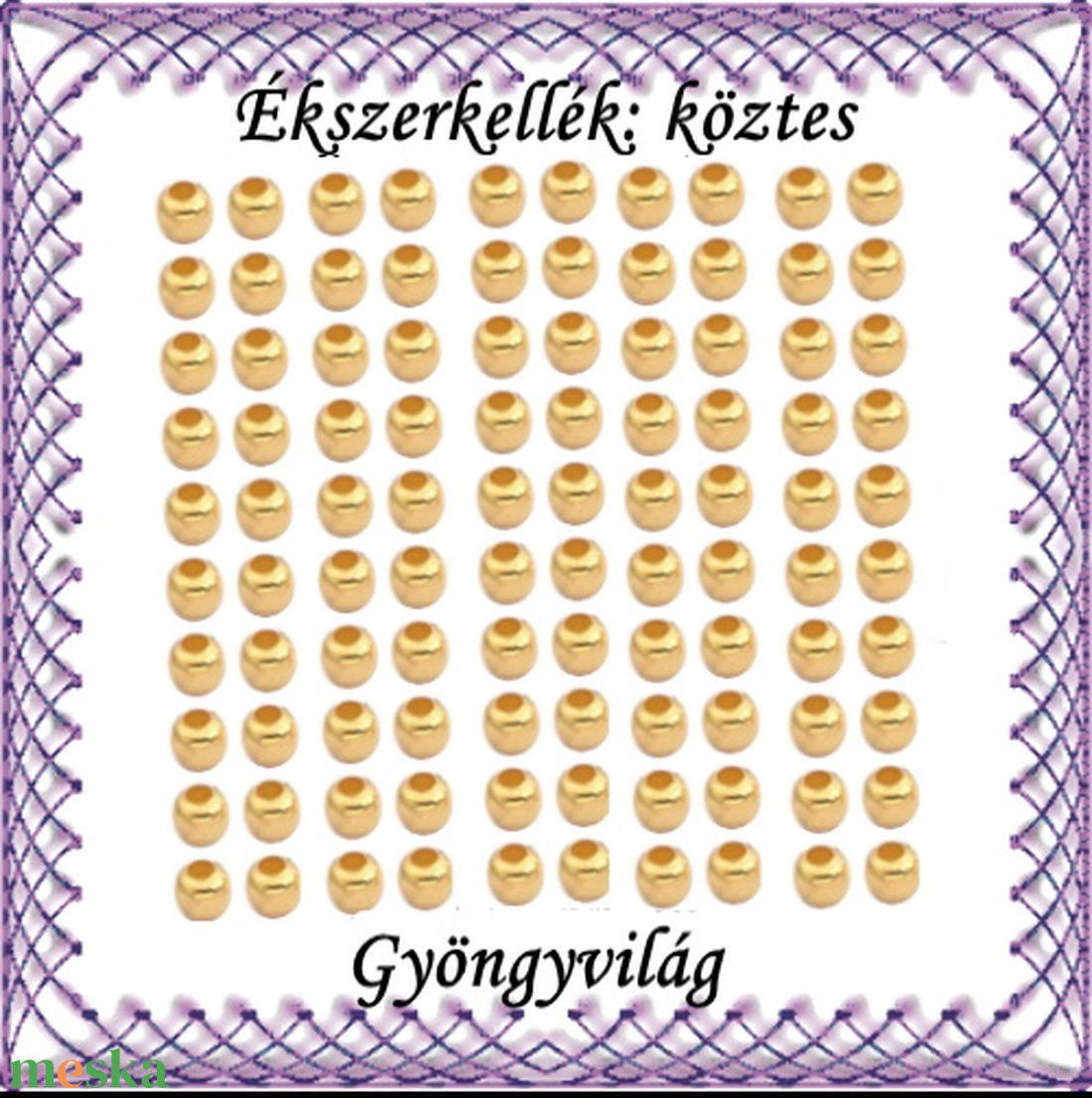 Ékszerkellék: köztes / díszítőelem / gyöngy BKÖ 1S 05-2a 200db/csomag - kellékek & szerszámok - gyöngyfűzés kellékek - fém köztesek - Meska.hu Ékszerkellék: köztes / díszítőelem / gyöngy BKÖ 1S 05-2a 200db/csomag - kellékek & szerszámok - gyöngyfűzés kellékek - fém köztesek - Meska.hu