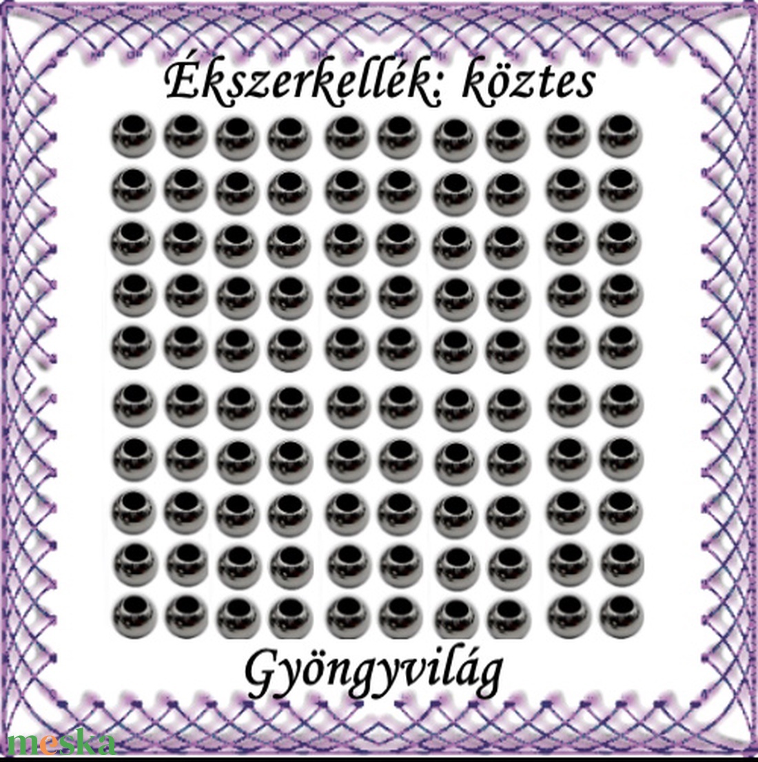 Ékszerkellék: köztes / díszítőelem / gyöngy BKÖ 1S 05-2f 200db/csomag - kellékek & szerszámok - gyöngyfűzés kellékek - fém köztesek - Meska.hu Ékszerkellék: köztes / díszítőelem / gyöngy BKÖ 1S 05-2f 200db/csomag - kellékek & szerszámok - gyöngyfűzés kellékek - fém köztesek - Meska.hu
