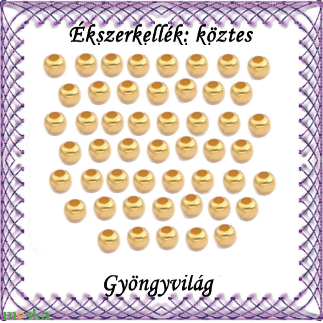 Ékszerkellék: köztes / díszítőelem / gyöngy BKÖ 1S 05-3a 100db/csomag - kellékek & szerszámok - gyöngyfűzés kellékek - fém köztesek - Meska.hu Ékszerkellék: köztes / díszítőelem / gyöngy BKÖ 1S 05-3a 100db/csomag - kellékek & szerszámok - gyöngyfűzés kellékek - fém köztesek - Meska.hu