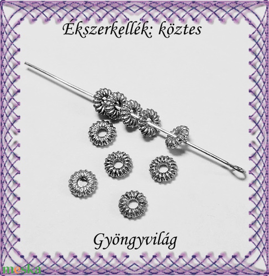 Ékszerkellék: köztes / díszítőelem / gyöngy BKÖ 1S 19 30db/csomag - kellékek & szerszámok - gyöngyfűzés kellékek - fém köztesek - Meska.hu Ékszerkellék: köztes / díszítőelem / gyöngy BKÖ 1S 19 30db/csomag - kellékek & szerszámok - gyöngyfűzés kellékek - fém köztesek - Meska.hu