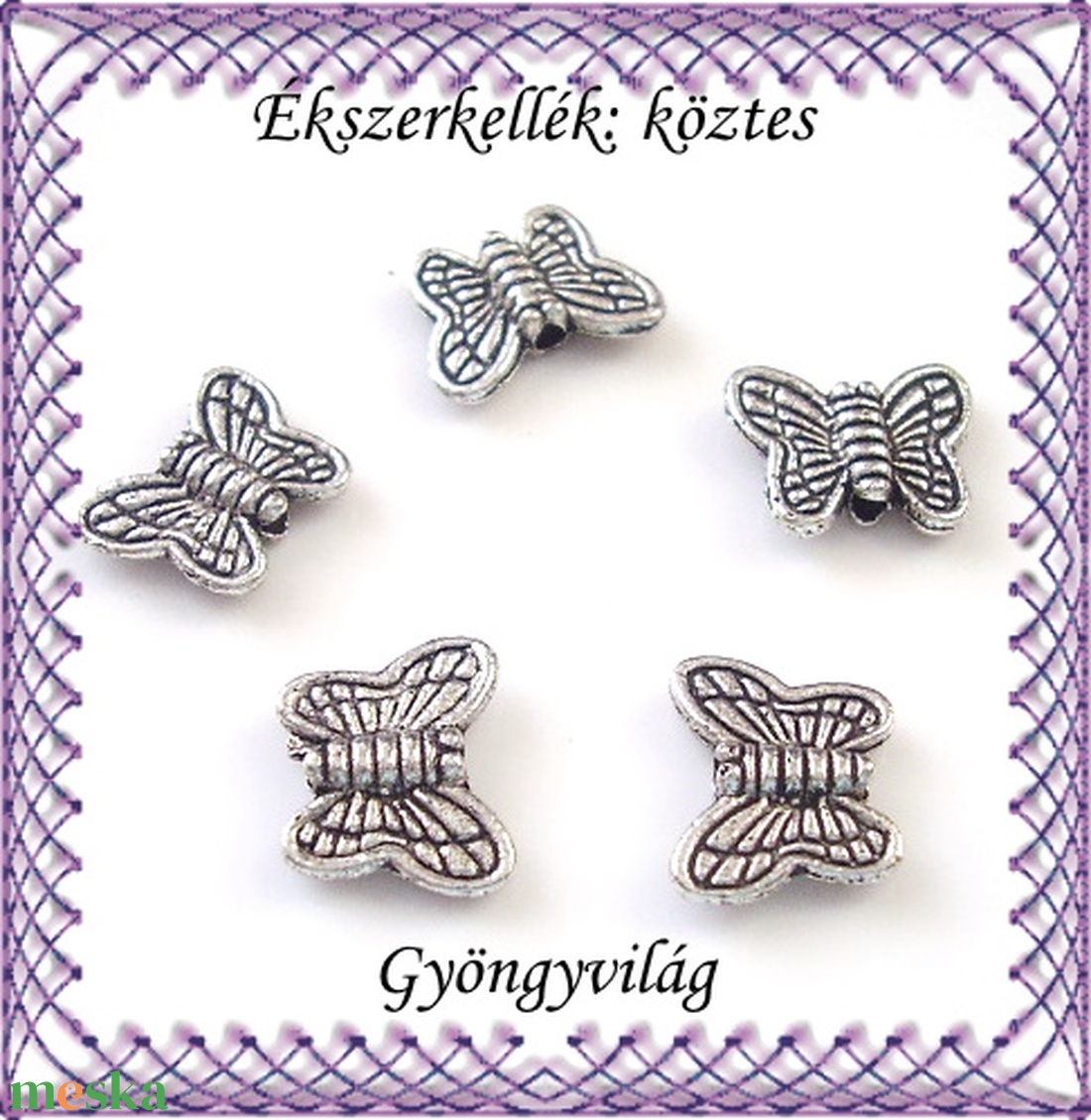 Ékszerkellék: köztes / díszítőelem / gyöngy BKÖ 1S 14 20db/csomag - kellékek & szerszámok - gyöngyfűzés kellékek - fém köztesek - Meska.hu Ékszerkellék: köztes / díszítőelem / gyöngy BKÖ 1S 14 20db/csomag - kellékek & szerszámok - gyöngyfűzés kellékek - fém köztesek - Meska.hu