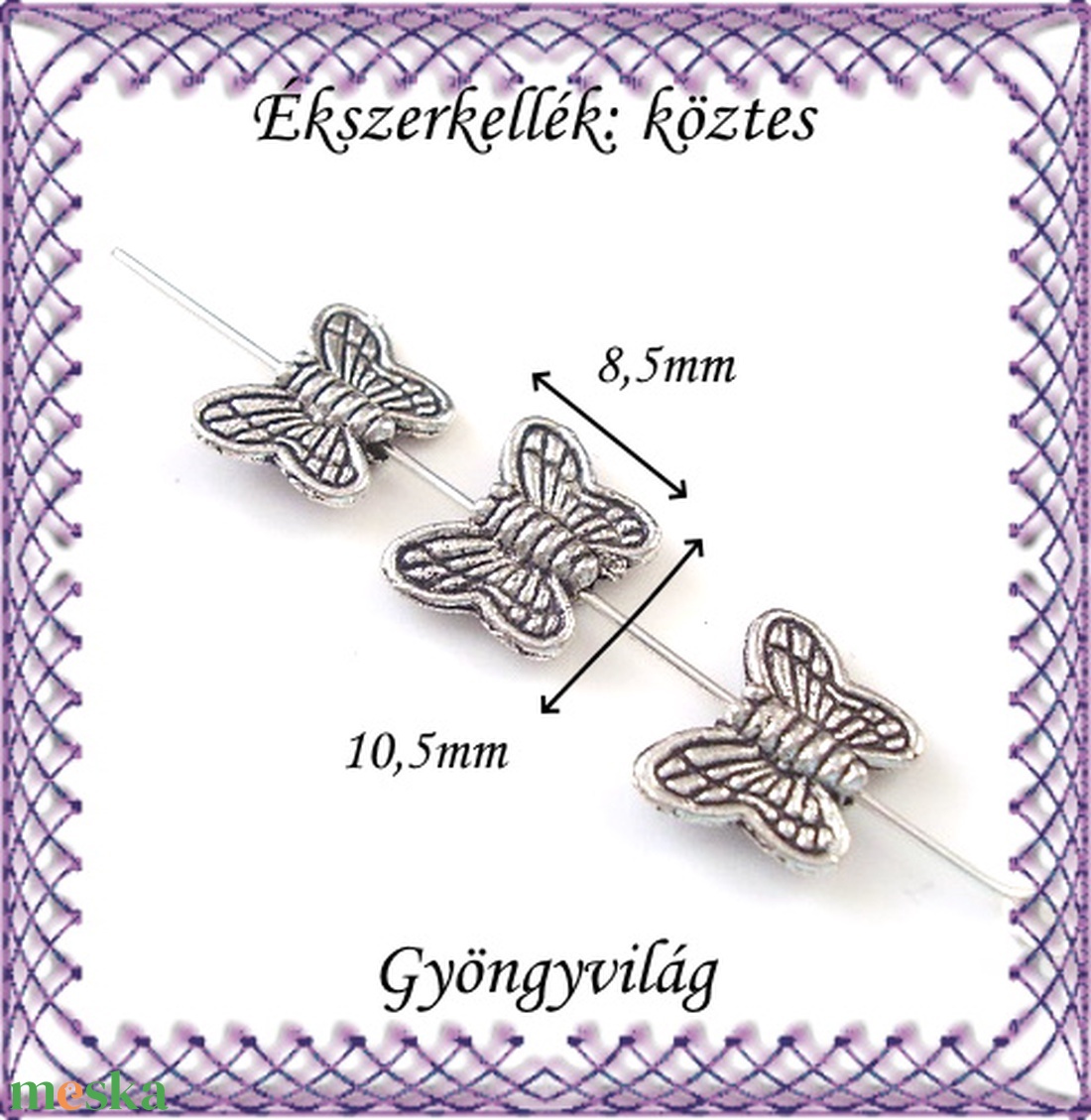 Ékszerkellék: köztes / díszítőelem / gyöngy BKÖ 1S 14 20db/csomag - kellékek & szerszámok - gyöngyfűzés kellékek - fém köztesek - Meska.hu Ékszerkellék: köztes / díszítőelem / gyöngy BKÖ 1S 14 20db/csomag - kellékek & szerszámok - gyöngyfűzés kellékek - fém köztesek - Meska.hu