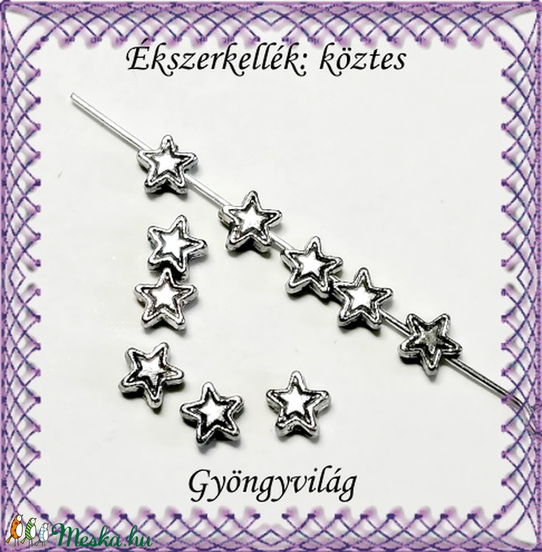 Ékszerkellék: köztes / díszítőelem / gyöngy BKÖ 1S 23-4,5 45db/csomag - gyöngy, ékszerkellék - fém köztesek - Meska.hu Ékszerkellék: köztes / díszítőelem / gyöngy BKÖ 1S 23-4,5 45db/csomag - gyöngy, ékszerkellék - fém köztesek - Meska.hu