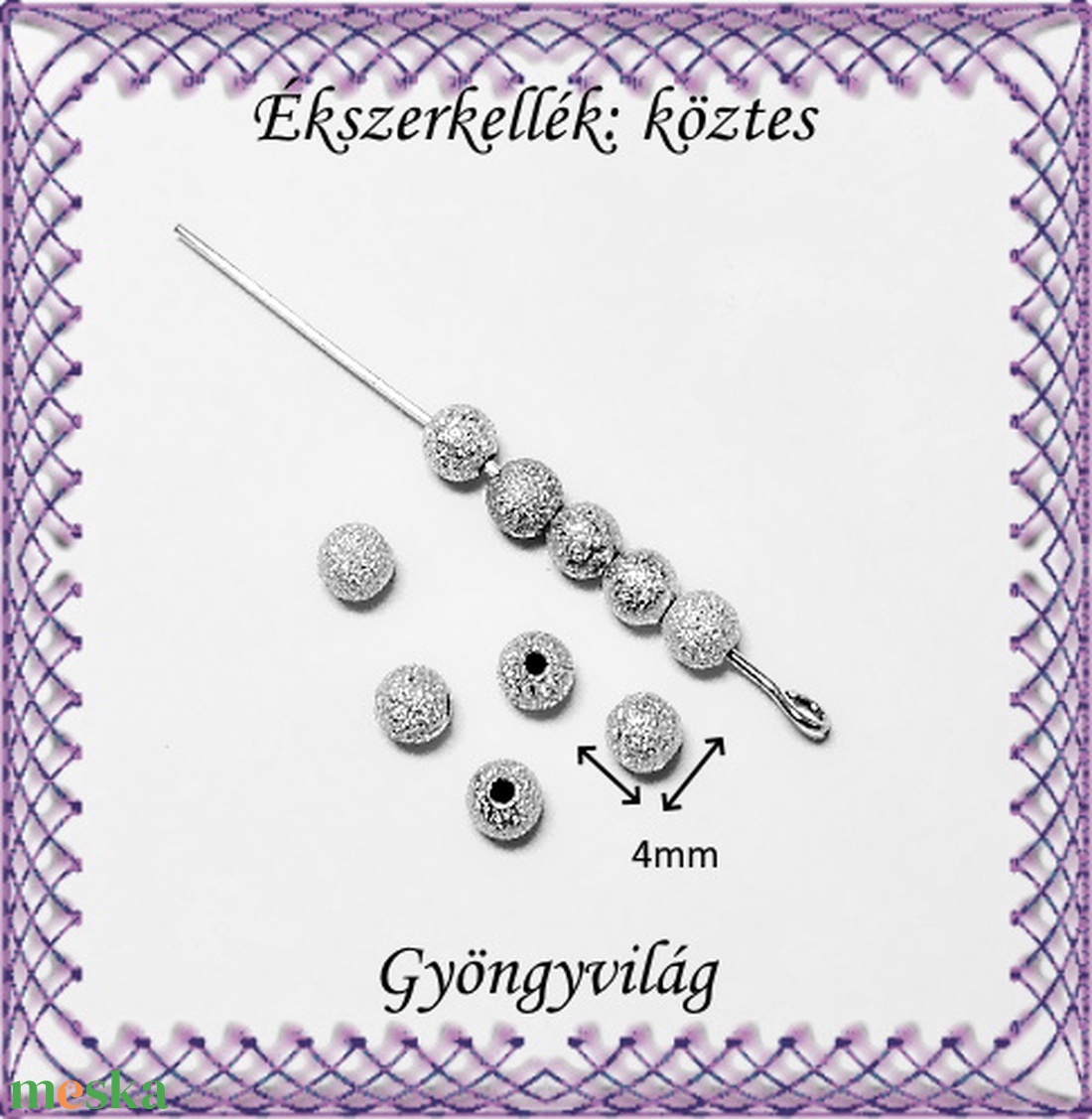 Ékszerkellék: köztes / díszítőelem / gyöngy BKÖ 1S 26-4e 20db/csomag - kellékek & szerszámok - gyöngyfűzés kellékek - fém köztesek - Meska.hu Ékszerkellék: köztes / díszítőelem / gyöngy BKÖ 1S 26-4e 20db/csomag - kellékek & szerszámok - gyöngyfűzés kellékek - fém köztesek - Meska.hu