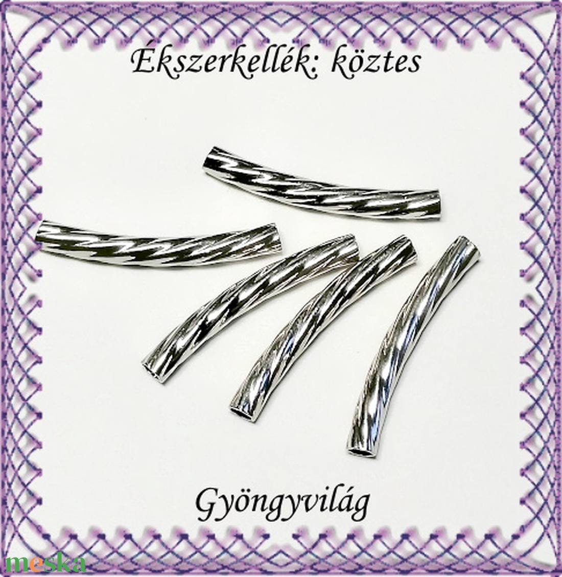 Ékszerkellék: köztes / díszítőelem / gyöngy BKÖ 1S 31-25x1,8r 10db/csomag - kellékek & szerszámok - gyöngyfűzés kellékek - fém köztesek - Meska.hu Ékszerkellék: köztes / díszítőelem / gyöngy BKÖ 1S 31-25x1,8r 10db/csomag - kellékek & szerszámok - gyöngyfűzés kellékek - fém köztesek - Meska.hu