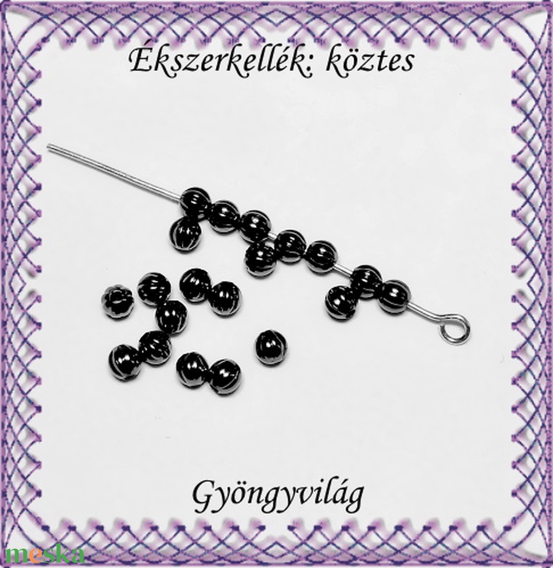 Ékszerkellék: köztes / díszítőelem / gyöngy BKÖ 1S 16-3f 40db/csomag - kellékek & szerszámok - gyöngyfűzés kellékek - fém köztesek - Meska.hu Ékszerkellék: köztes / díszítőelem / gyöngy BKÖ 1S 16-3f 40db/csomag - kellékek & szerszámok - gyöngyfűzés kellékek - fém köztesek - Meska.hu