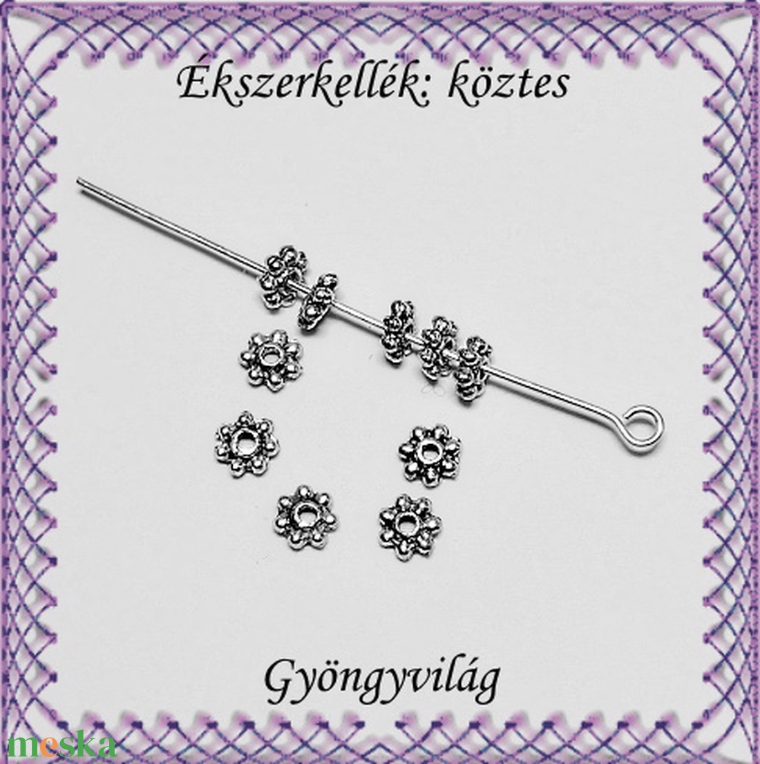 Ékszerkellék: köztes / díszítőelem / gyöngy BKÖ 1S 20-5e 30db/csomag - gyöngy, ékszerkellék - fém köztesek - Meska.hu Ékszerkellék: köztes / díszítőelem / gyöngy BKÖ 1S 20-5e 30db/csomag - gyöngy, ékszerkellék - fém köztesek - Meska.hu