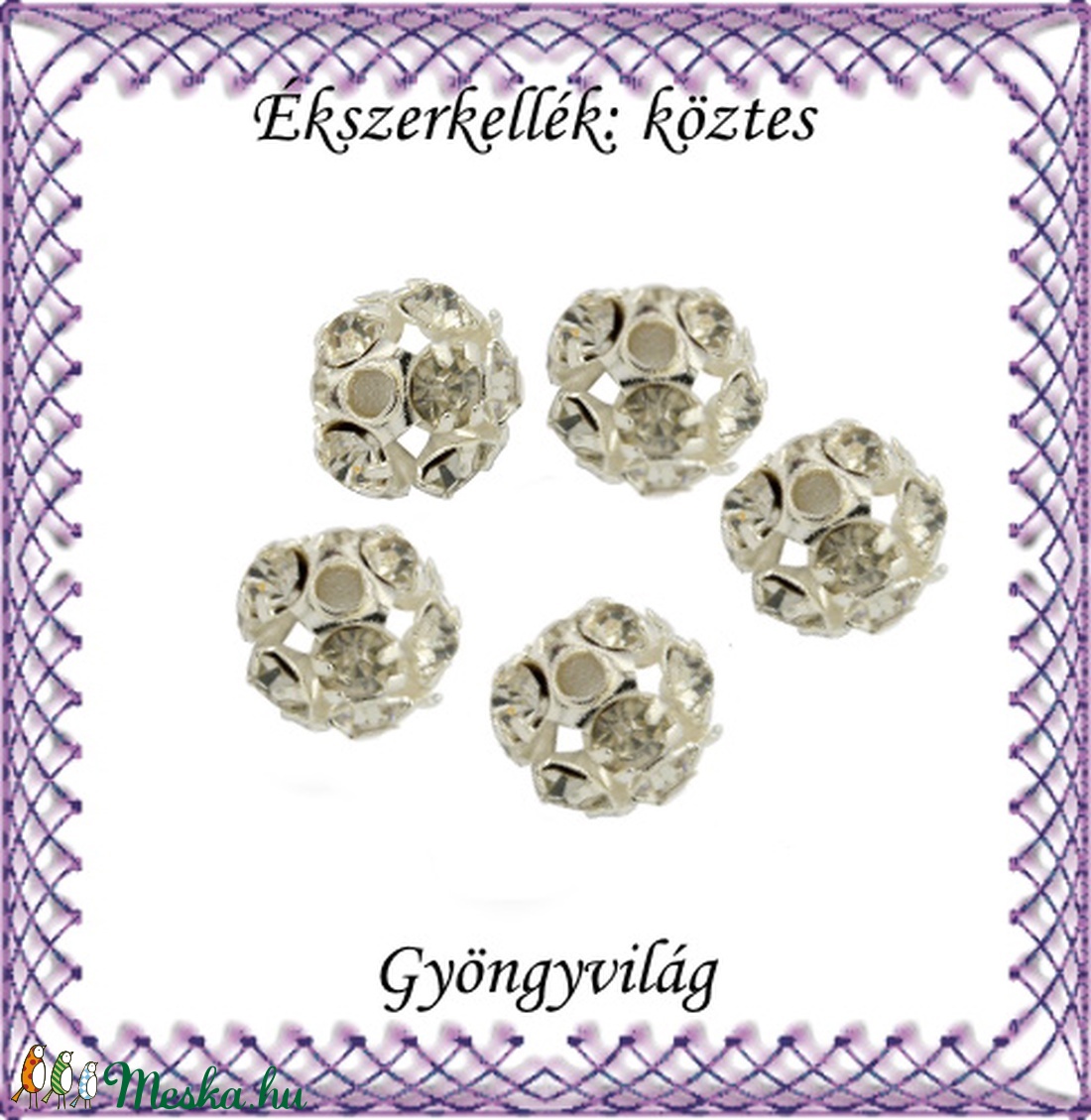 Ékszerkellék: köztes / díszítőelem / gyöngy BKÖ 1S 36-6e clear 5db/csomag - kellékek & szerszámok - gyöngyfűzés kellékek - fém köztesek - Meska.hu Ékszerkellék: köztes / díszítőelem / gyöngy BKÖ 1S 36-6e clear 5db/csomag - kellékek & szerszámok - gyöngyfűzés kellékek - fém köztesek - Meska.hu