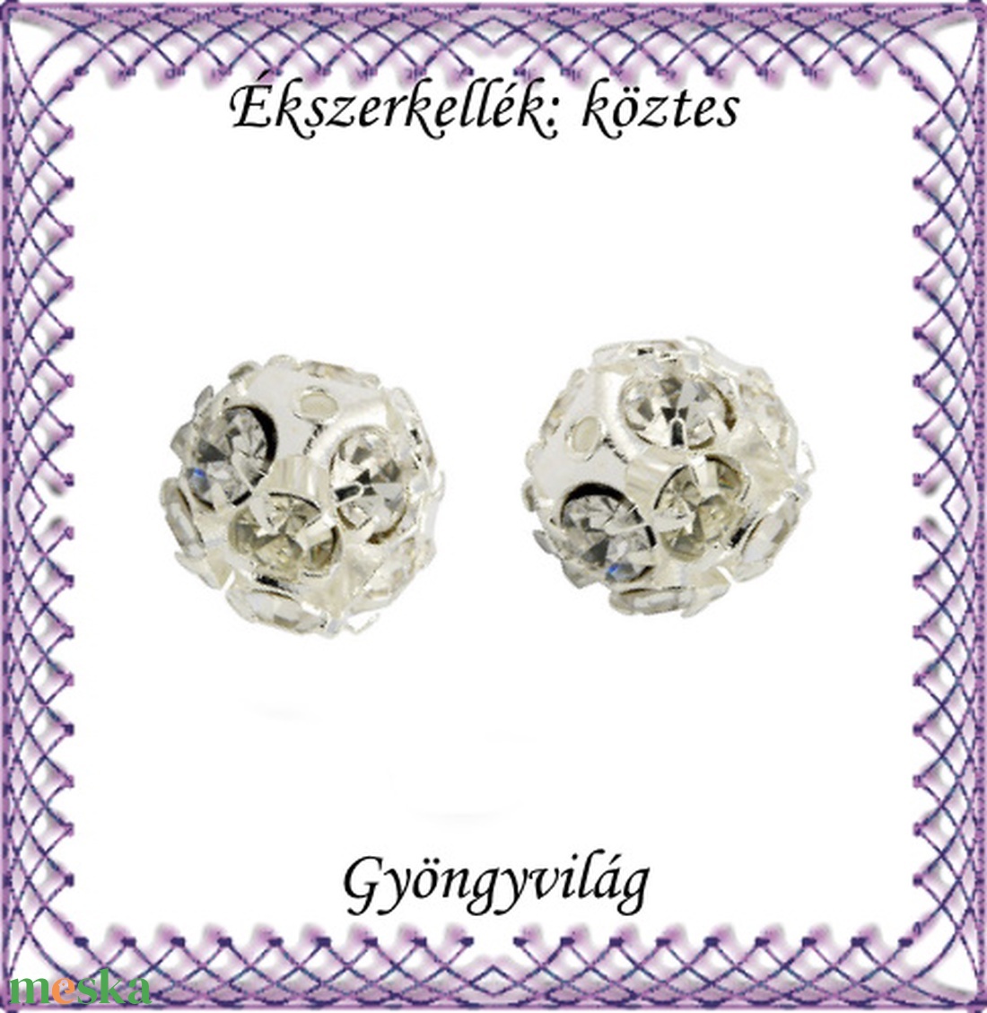 Ékszerkellék: köztes / díszítőelem / gyöngy BKÖ 1S 36-8,5e clear 4db/csomag - kellékek & szerszámok - gyöngyfűzés kellékek - fém köztesek - Meska.hu Ékszerkellék: köztes / díszítőelem / gyöngy BKÖ 1S 36-8,5e clear 4db/csomag - kellékek & szerszámok - gyöngyfűzés kellékek - fém köztesek - Meska.hu