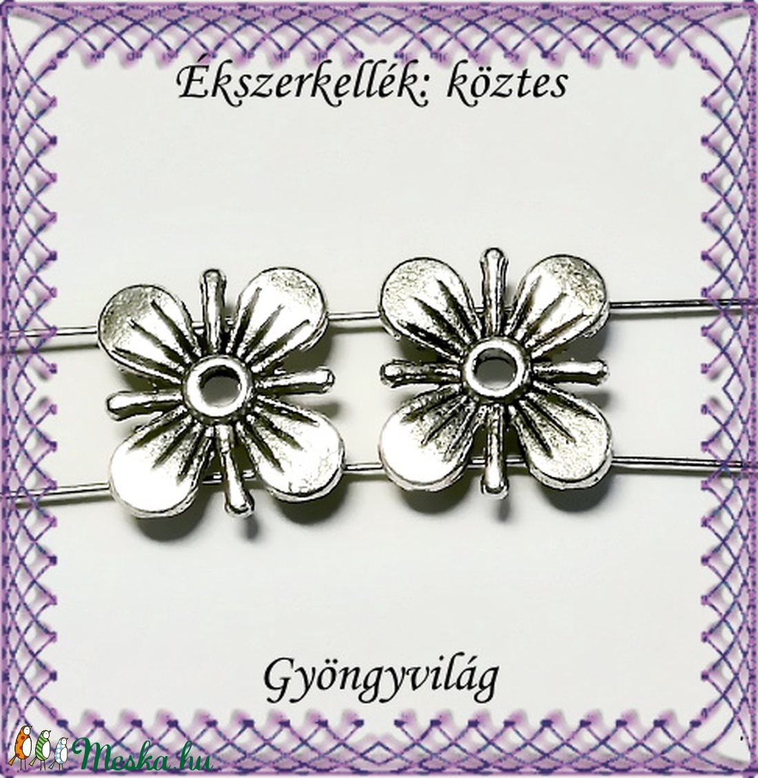 Ékszerkellék: köztes / díszítőelem / gyöngy BKÖ 2S 06 5db/csomag - kellékek & szerszámok - gyöngyfűzés kellékek - fém köztesek - Meska.hu Ékszerkellék: köztes / díszítőelem / gyöngy BKÖ 2S 06 5db/csomag - kellékek & szerszámok - gyöngyfűzés kellékek - fém köztesek - Meska.hu