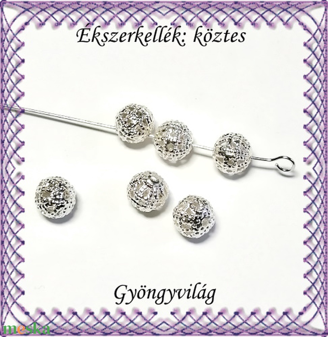 Ékszerkellék: köztes / díszítőelem / gyöngy BKÖ 1S 32-6e 30db/csomag - gyöngy, ékszerkellék - fém köztesek - Meska.hu Ékszerkellék: köztes / díszítőelem / gyöngy BKÖ 1S 32-6e 30db/csomag - gyöngy, ékszerkellék - fém köztesek - Meska.hu