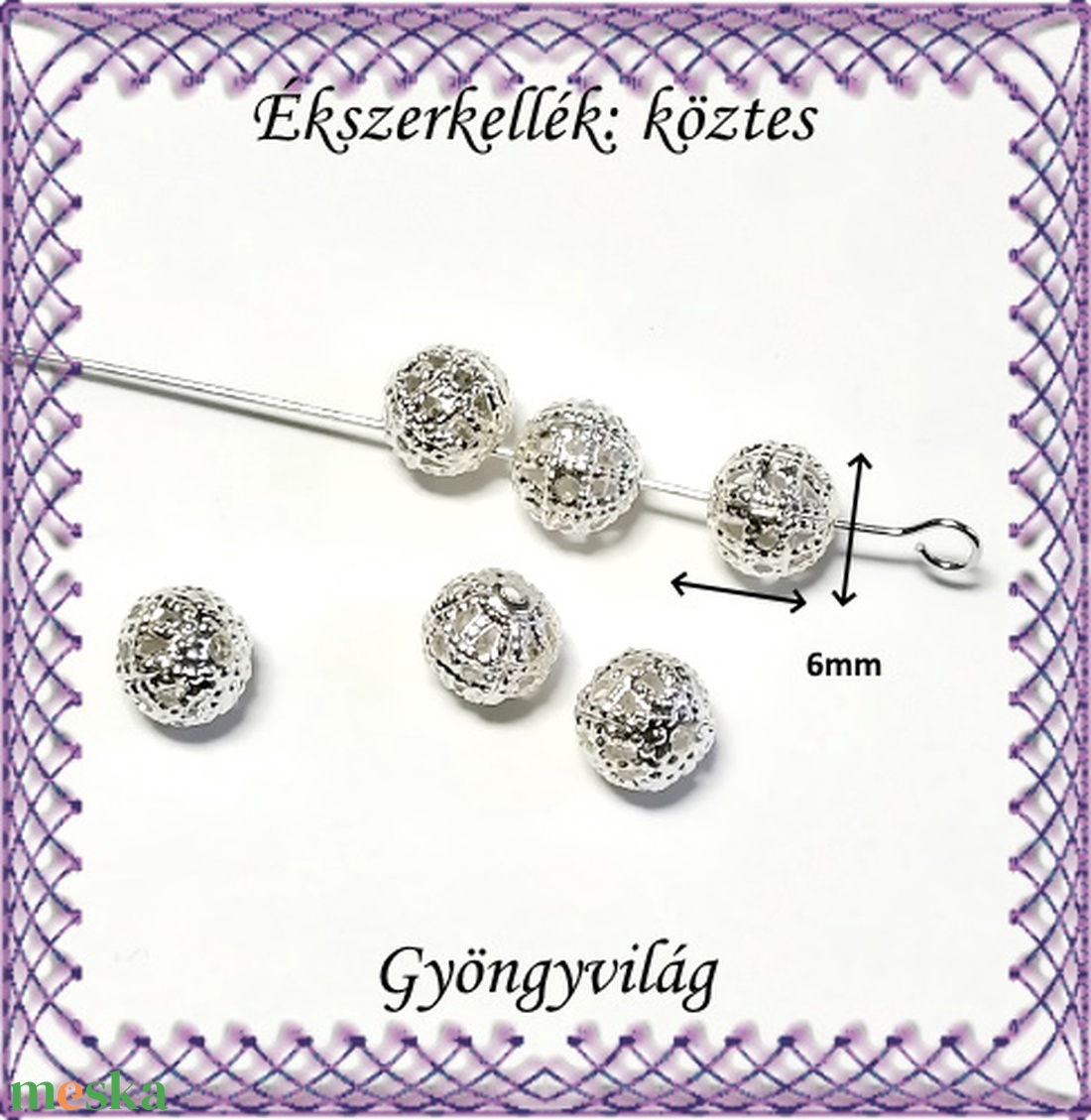 Ékszerkellék: köztes / díszítőelem / gyöngy BKÖ 1S 32-6e 30db/csomag - gyöngy, ékszerkellék - fém köztesek - Meska.hu Ékszerkellék: köztes / díszítőelem / gyöngy BKÖ 1S 32-6e 30db/csomag - gyöngy, ékszerkellék - fém köztesek - Meska.hu