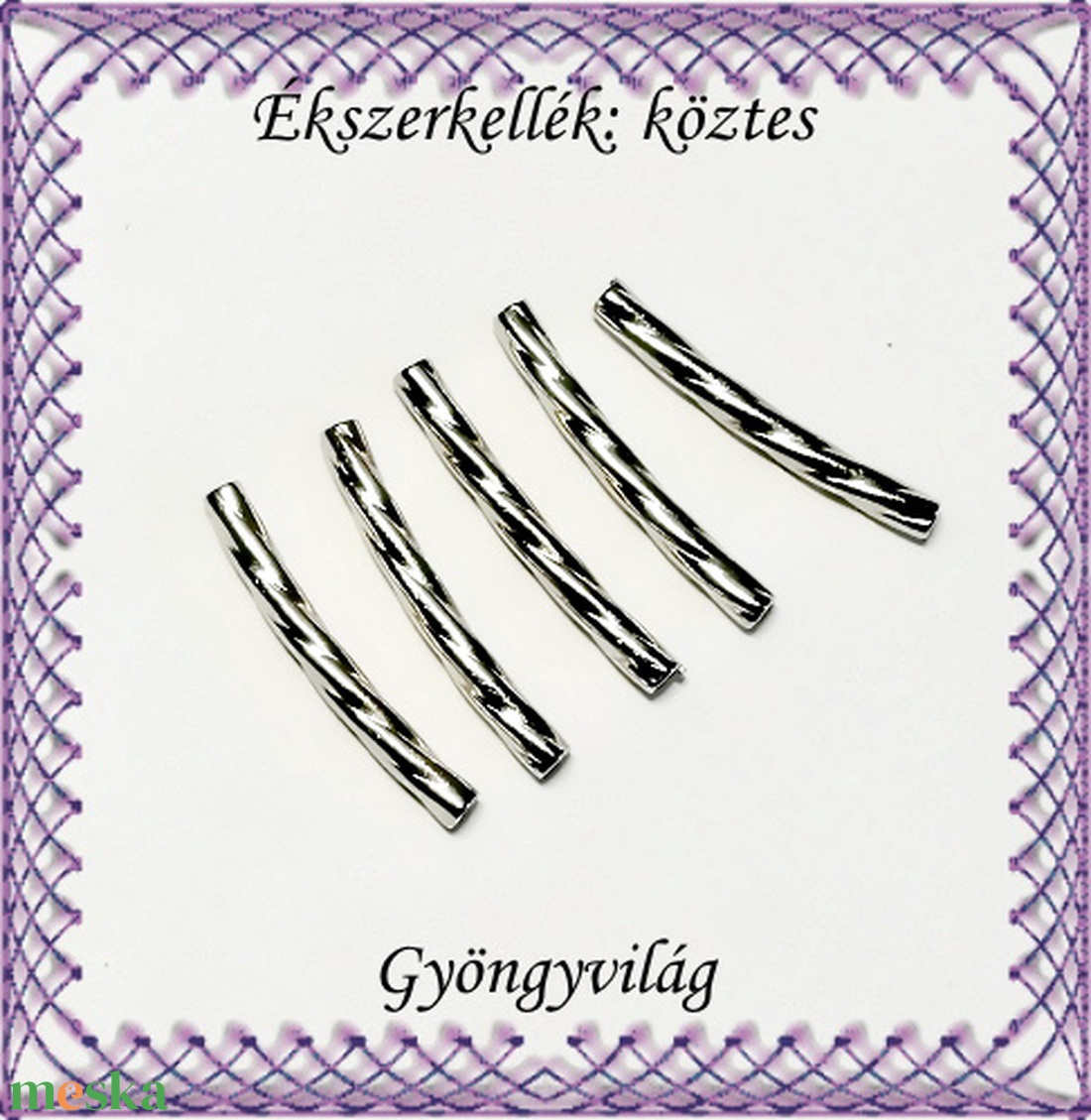 Ékszerkellék: köztes / díszítőelem / gyöngy BKÖ 1S 31-20x2,2r 12db/csomag - kellékek & szerszámok - gyöngyfűzés kellékek - fém köztesek - Meska.hu Ékszerkellék: köztes / díszítőelem / gyöngy BKÖ 1S 31-20x2,2r 12db/csomag - kellékek & szerszámok - gyöngyfűzés kellékek - fém köztesek - Meska.hu