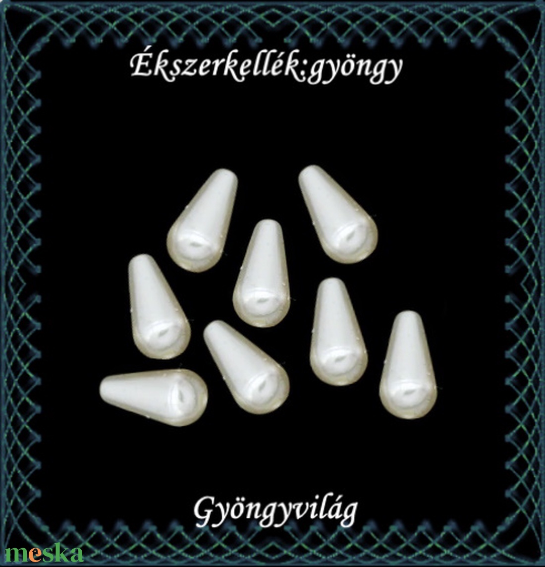 Ékszerkellék: akril gyöngy/csepp, GYA CSF8x15 Ivory (tört fehér) 16db/csomag - kellékek & szerszámok - gyöngyfűzés kellékek - műanyag gyöngy - Meska.hu Ékszerkellék: akril gyöngy/csepp, GYA CSF8x15 Ivory (tört fehér) 16db/csomag - kellékek & szerszámok - gyöngyfűzés kellékek - műanyag gyöngy - Meska.hu