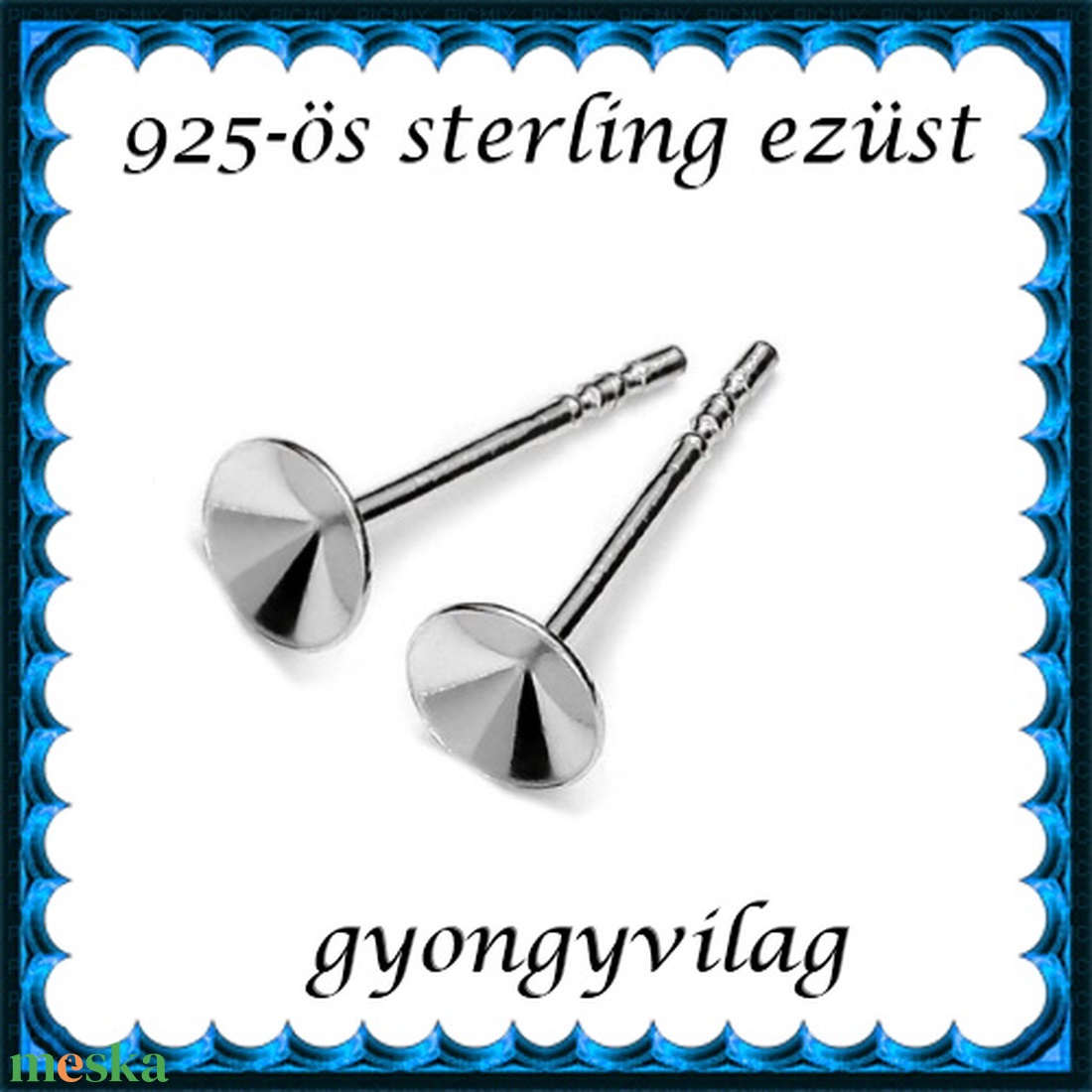 925-ös sterling ezüst ékszerkellék: fülbevaló kapocs, bedugós EFK B 28-6 - kellékek & szerszámok - ékszerkellék - fülbevaló kapocs - Meska.hu 925-ös sterling ezüst ékszerkellék: fülbevaló kapocs, bedugós EFK B 28-6 - kellékek & szerszámok - ékszerkellék - fülbevaló kapocs - Meska.hu