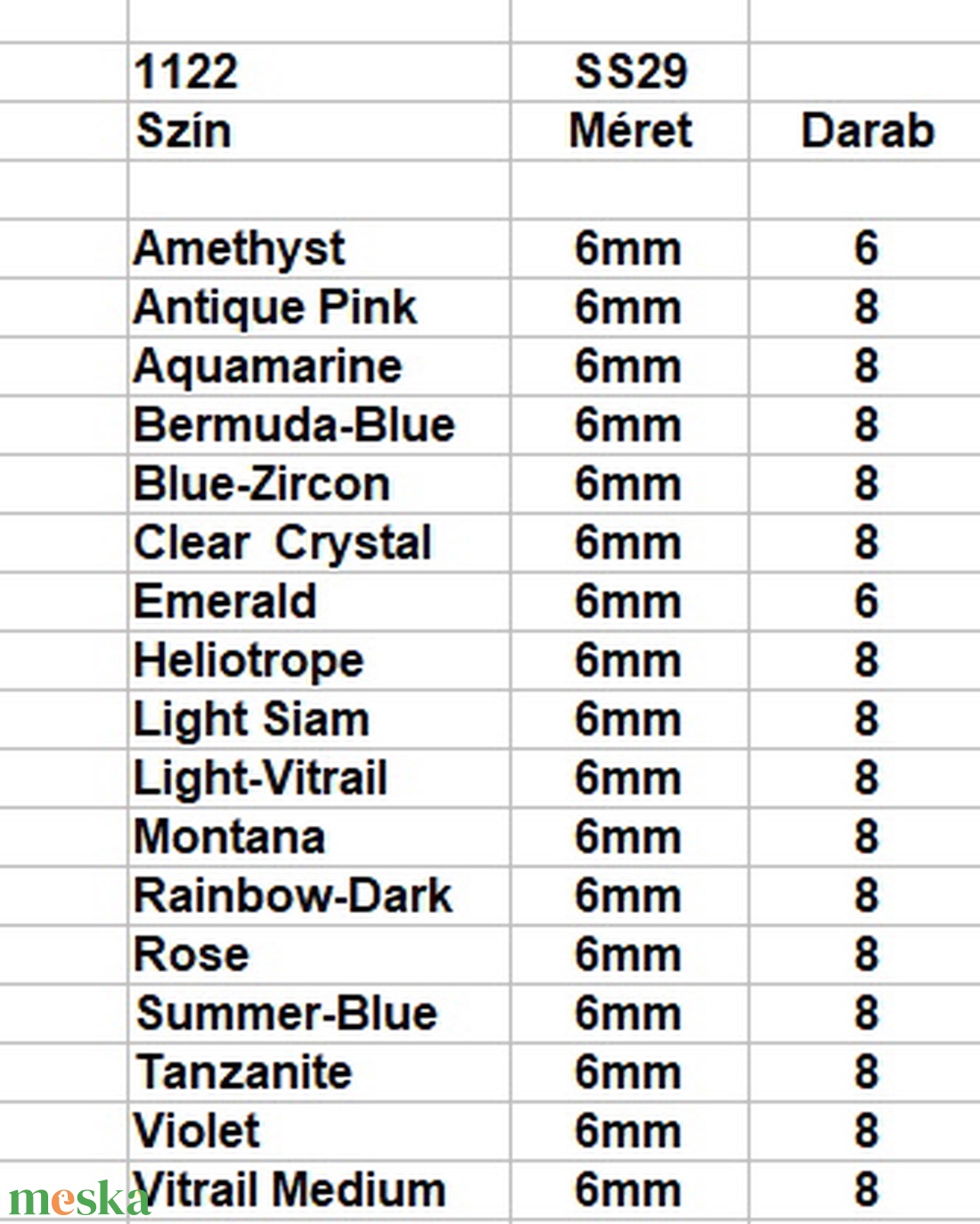 Ékszerkellék: Swarovski rivoli 6mm több szín 1122(ss29) 4db/cs - kellékek & szerszámok - gyöngyfűzés kellékek - swarovski kristályok - Meska.hu Ékszerkellék: Swarovski rivoli 6mm több szín 1122(ss29) 4db/cs - kellékek & szerszámok - gyöngyfűzés kellékek - swarovski kristályok - Meska.hu