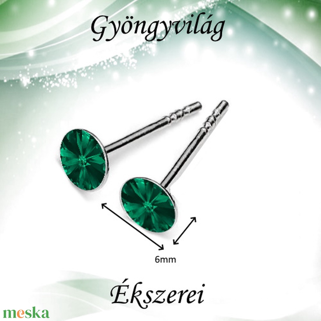 Fülbevalók: Swarovski rivoli, 925-ös sterling ezüst SFE-SWF01 több színben - ékszer - fülbevaló - pötty fülbevaló - Meska.hu Fülbevalók: Swarovski rivoli, 925-ös sterling ezüst SFE-SWF01 több színben - ékszer - fülbevaló - pötty fülbevaló - Meska.hu