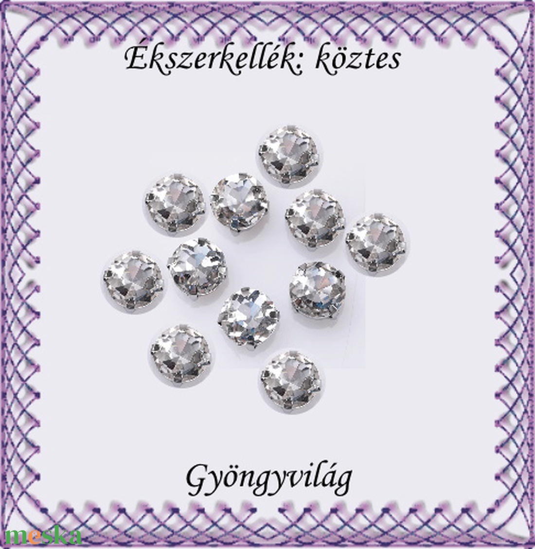 Ékszerkellék: köztes / díszítőelem / gyöngy BKÖ 2S 09-3 20db/csomag - kellékek & szerszámok - gyöngyfűzés kellékek - fém köztesek - Meska.hu Ékszerkellék: köztes / díszítőelem / gyöngy BKÖ 2S 09-3 20db/csomag - kellékek & szerszámok - gyöngyfűzés kellékek - fém köztesek - Meska.hu