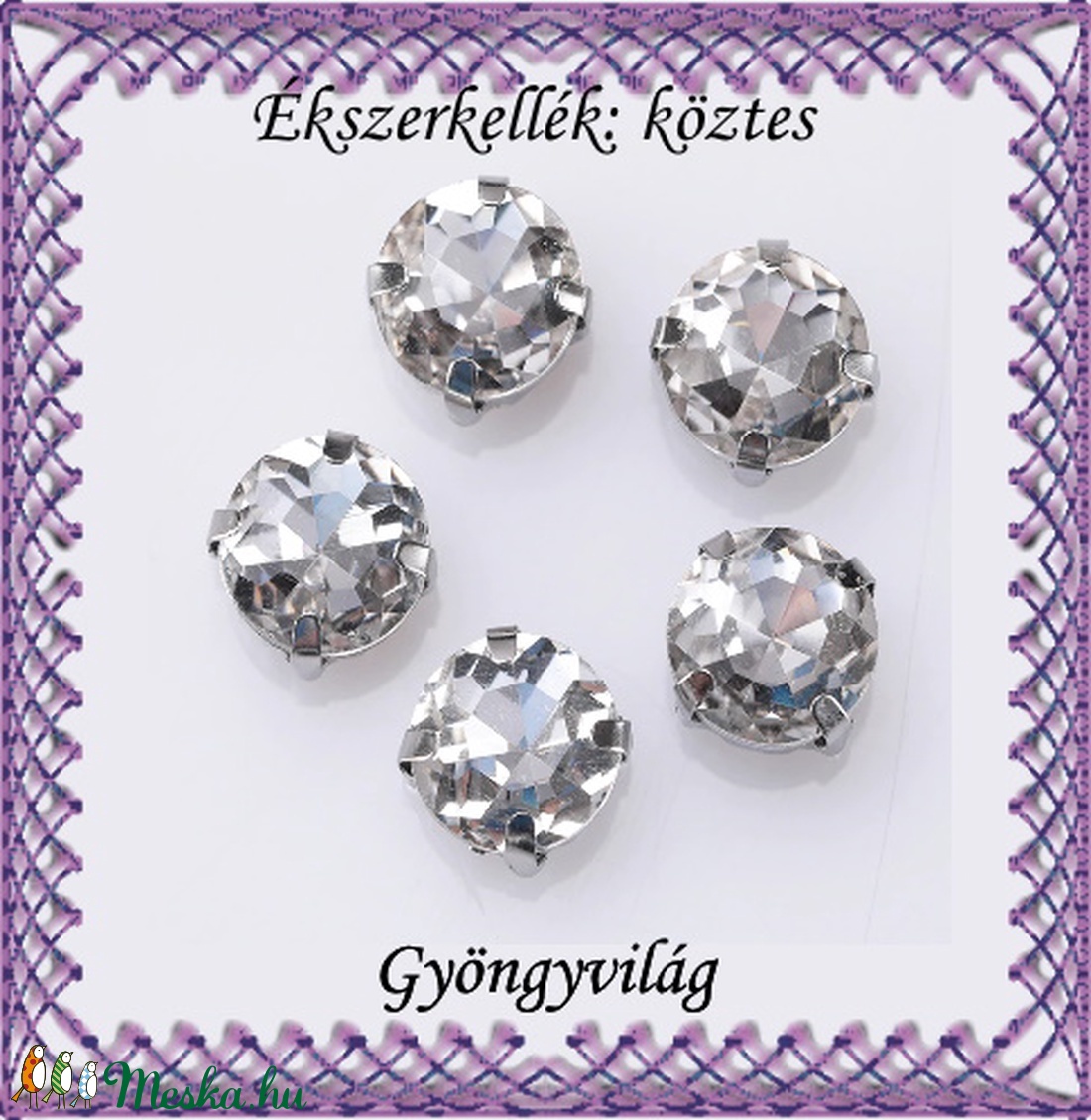 Ékszerkellék: köztes / díszítőelem / gyöngy BKÖ 2S 09-7 10db/csomag - kellékek & szerszámok - gyöngyfűzés kellékek - fém köztesek - Meska.hu Ékszerkellék: köztes / díszítőelem / gyöngy BKÖ 2S 09-7 10db/csomag - kellékek & szerszámok - gyöngyfűzés kellékek - fém köztesek - Meska.hu