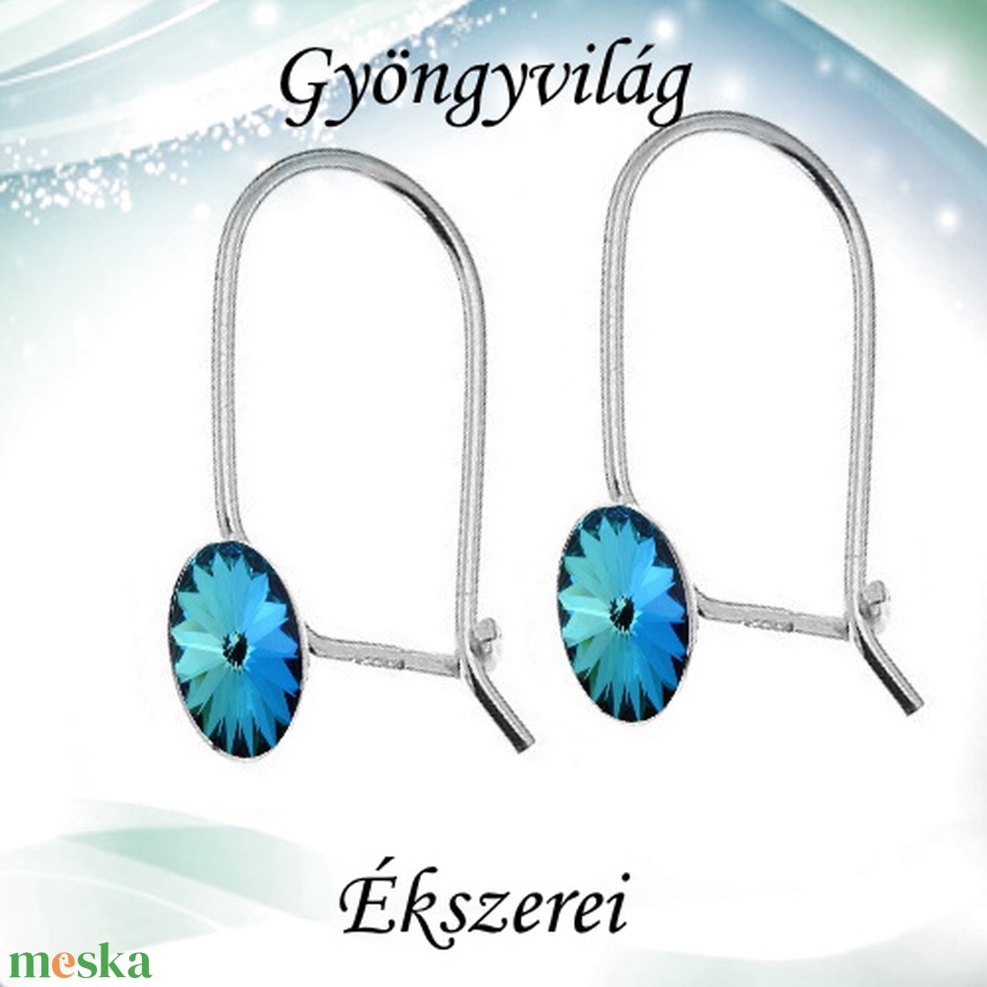 Fülbevalók: Swarovski rivoli, 925-ös sterling ezüst SFE-SWF03 több színben - ékszer - fülbevaló - lógó fülbevaló - Meska.hu Fülbevalók: Swarovski rivoli, 925-ös sterling ezüst SFE-SWF03 több színben - ékszer - fülbevaló - lógó fülbevaló - Meska.hu