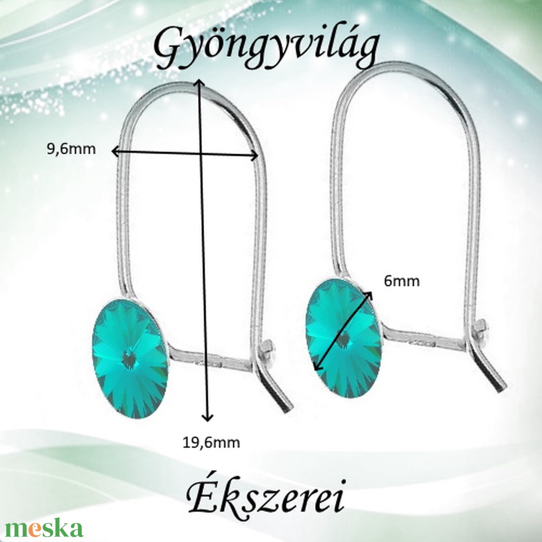 Fülbevalók: Swarovski rivoli, 925-ös sterling ezüst SFE-SWF03 több színben - ékszer - fülbevaló - lógó fülbevaló - Meska.hu Fülbevalók: Swarovski rivoli, 925-ös sterling ezüst SFE-SWF03 több színben - ékszer - fülbevaló - lógó fülbevaló - Meska.hu