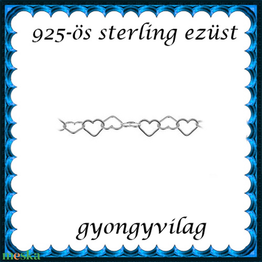 925-ös sterling ezüst ékszerkellék: lánc méterben EL01-3 - gyöngy, ékszerkellék - egyéb alkatrész - Meska.hu 925-ös sterling ezüst ékszerkellék: lánc méterben EL01-3 - gyöngy, ékszerkellék - egyéb alkatrész - Meska.hu