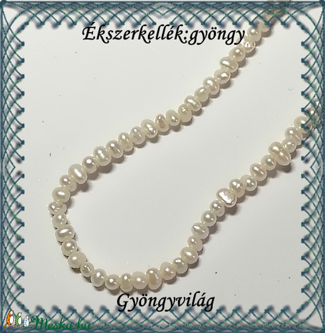 Ékszerkellék: igazgyöngy fűzér GYI-15 2-3mm fehér - kellékek & szerszámok - gyöngyfűzés kellékek - igazgyöngy - Meska.hu Ékszerkellék: igazgyöngy fűzér GYI-15 2-3mm fehér - kellékek & szerszámok - gyöngyfűzés kellékek - igazgyöngy - Meska.hu