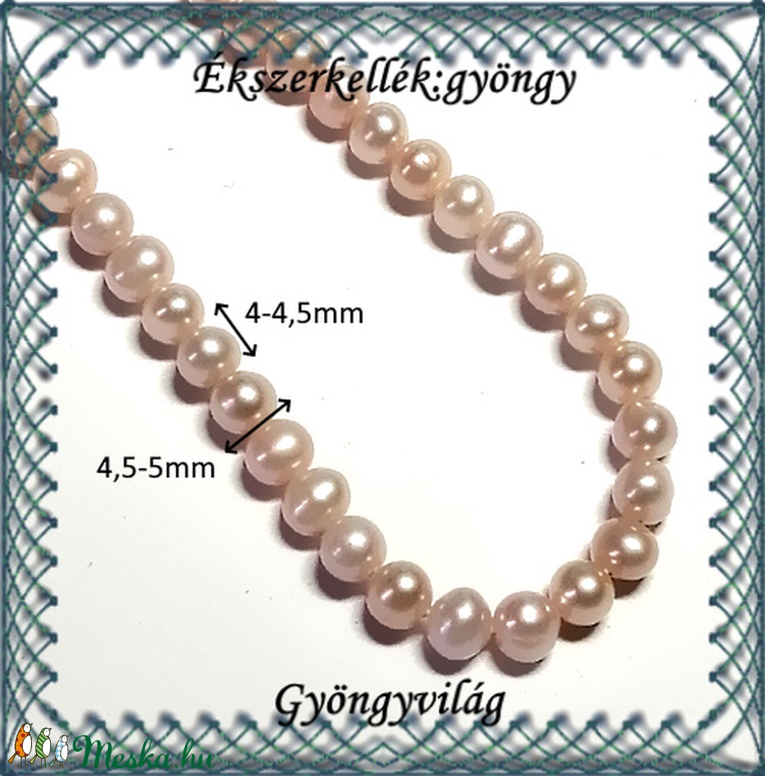 Ékszerkellék: igazgyöngy fűzér GYI-16 4-4,5mm mauve - kellékek & szerszámok - gyöngyfűzés kellékek - igazgyöngy - Meska.hu Ékszerkellék: igazgyöngy fűzér GYI-16 4-4,5mm mauve - kellékek & szerszámok - gyöngyfűzés kellékek - igazgyöngy - Meska.hu