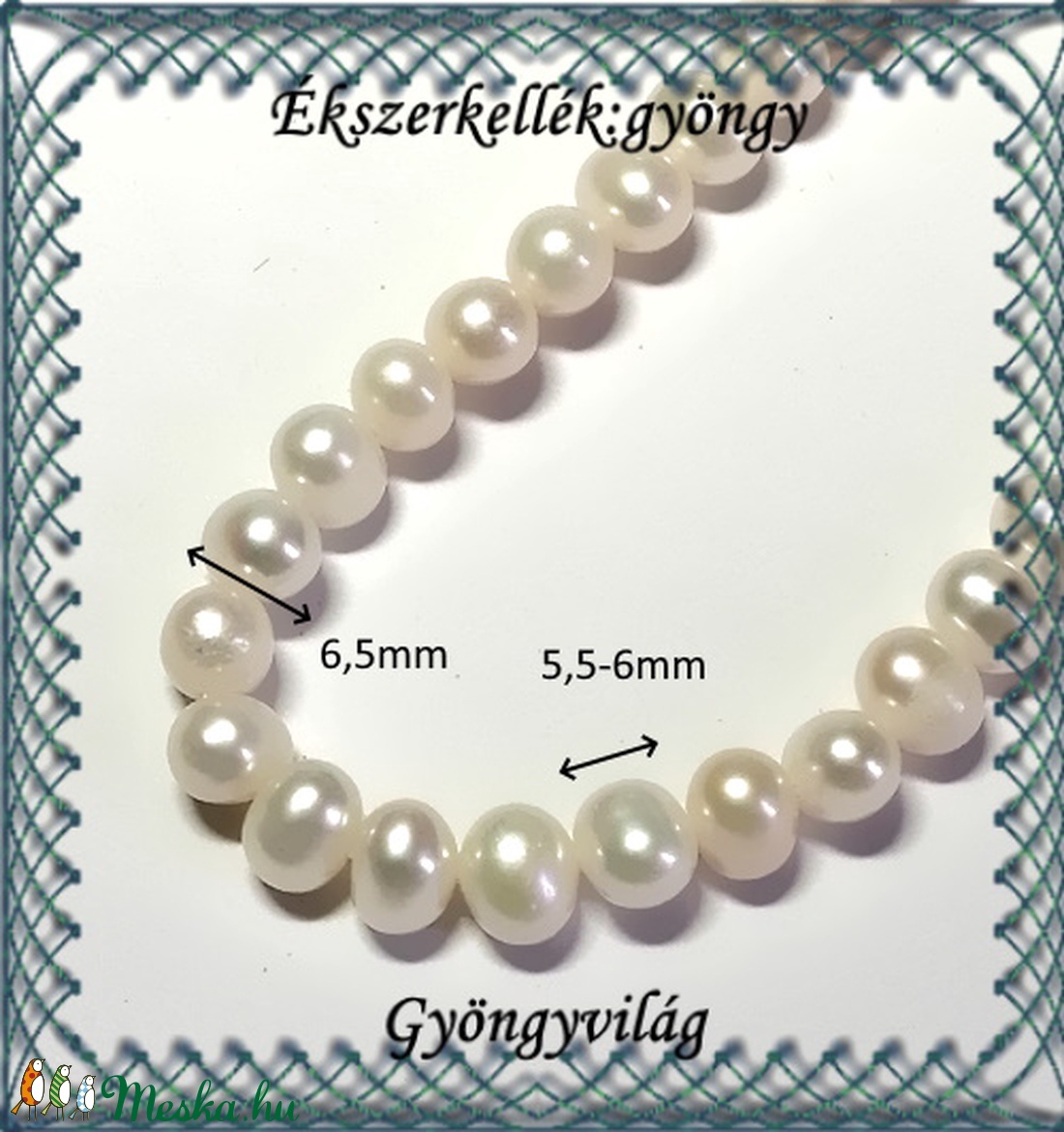 Ékszerkellék: igazgyöngy fűzér GYI-24 5,5-6mm fehér - kellékek & szerszámok - gyöngyfűzés kellékek - igazgyöngy - Meska.hu Ékszerkellék: igazgyöngy fűzér GYI-24 5,5-6mm fehér - kellékek & szerszámok - gyöngyfűzés kellékek - igazgyöngy - Meska.hu