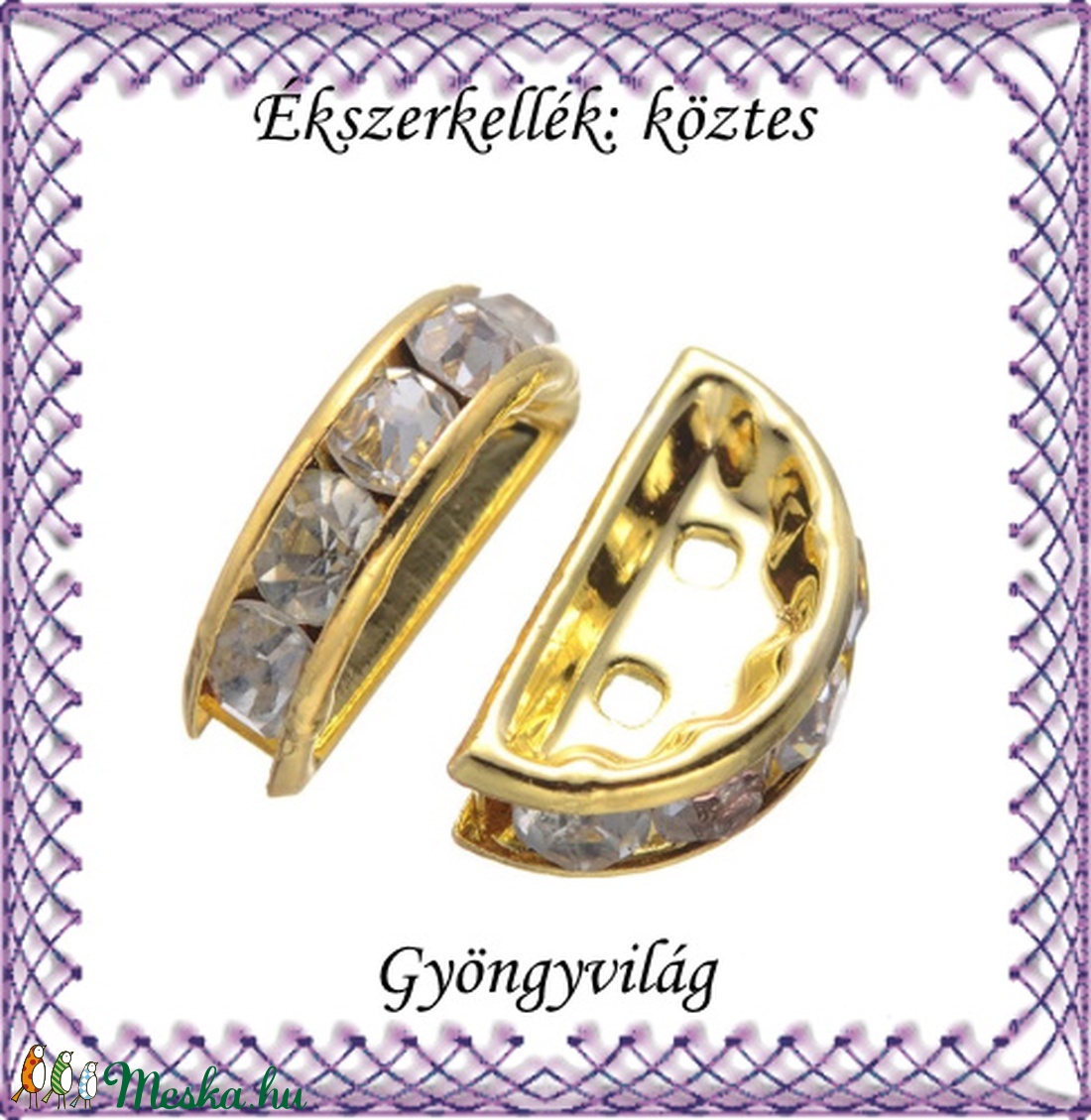 Ékszerkellék: köztes / díszítőelem / gyöngy BKÖ 2S 10a 5db - kellékek & szerszámok - gyöngyfűzés kellékek - fém köztesek - Meska.hu Ékszerkellék: köztes / díszítőelem / gyöngy BKÖ 2S 10a 5db - kellékek & szerszámok - gyöngyfűzés kellékek - fém köztesek - Meska.hu