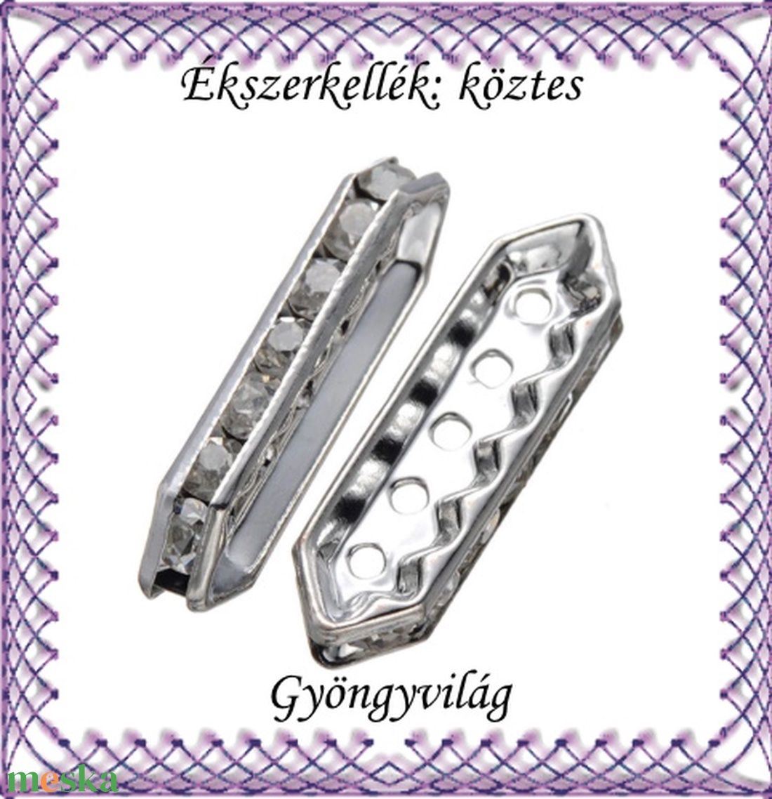 Ékszerkellék: köztes / díszítőelem / gyöngy BKÖ 5S 03-35e 6db - gyöngy, ékszerkellék - fém köztesek - Meska.hu Ékszerkellék: köztes / díszítőelem / gyöngy BKÖ 5S 03-35e 6db - gyöngy, ékszerkellék - fém köztesek - Meska.hu