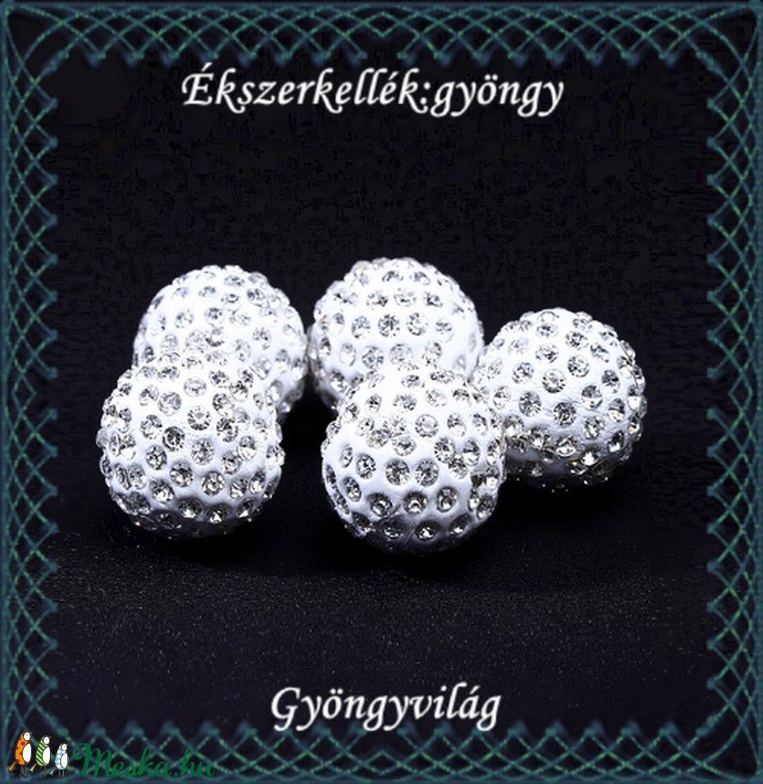 Ékszerkellék: gyöngy / díszítőelem GY-S02-8 clear 5db/csomag - kellékek & szerszámok - gyöngyfűzés kellékek - fém köztesek - Meska.hu Ékszerkellék: gyöngy / díszítőelem GY-S02-8 clear 5db/csomag - kellékek & szerszámok - gyöngyfűzés kellékek - fém köztesek - Meska.hu